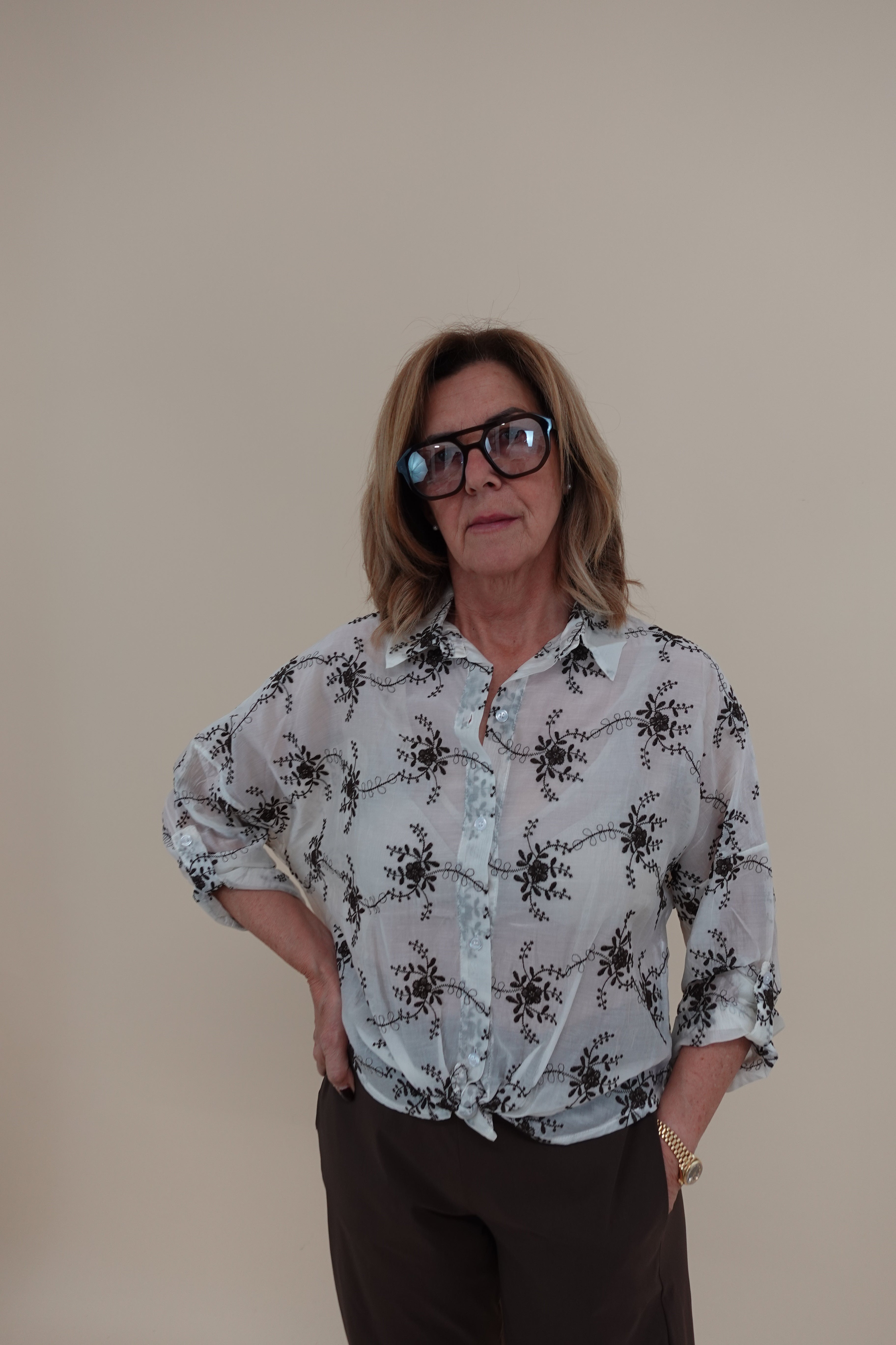 Camicia Amina Marrone