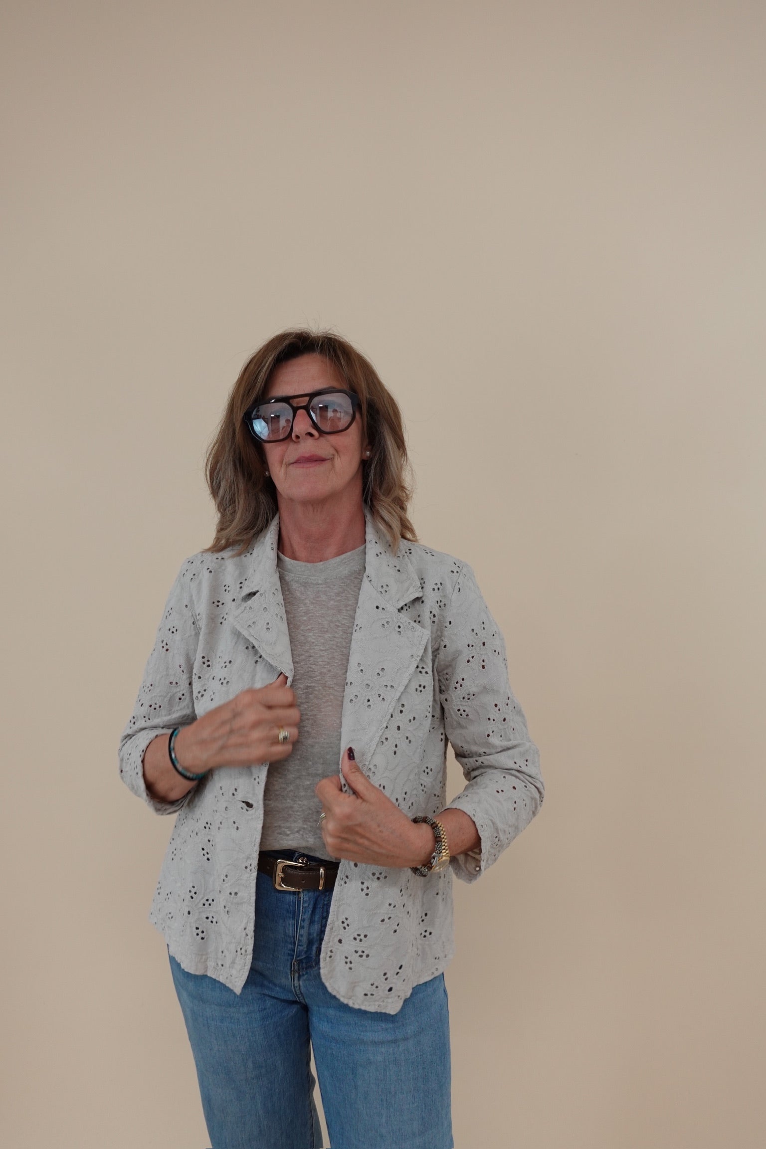Giacca Margherita Beige