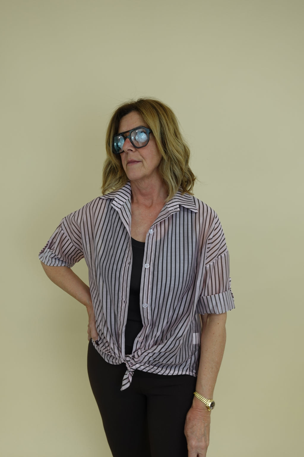 Camicia Line Rosa