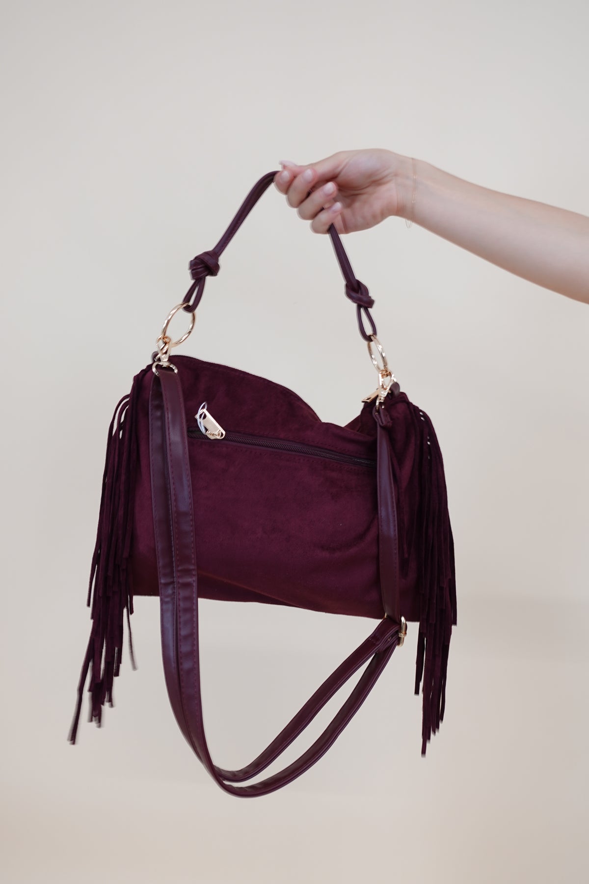 Borsa Everyday Frange Bordeaux