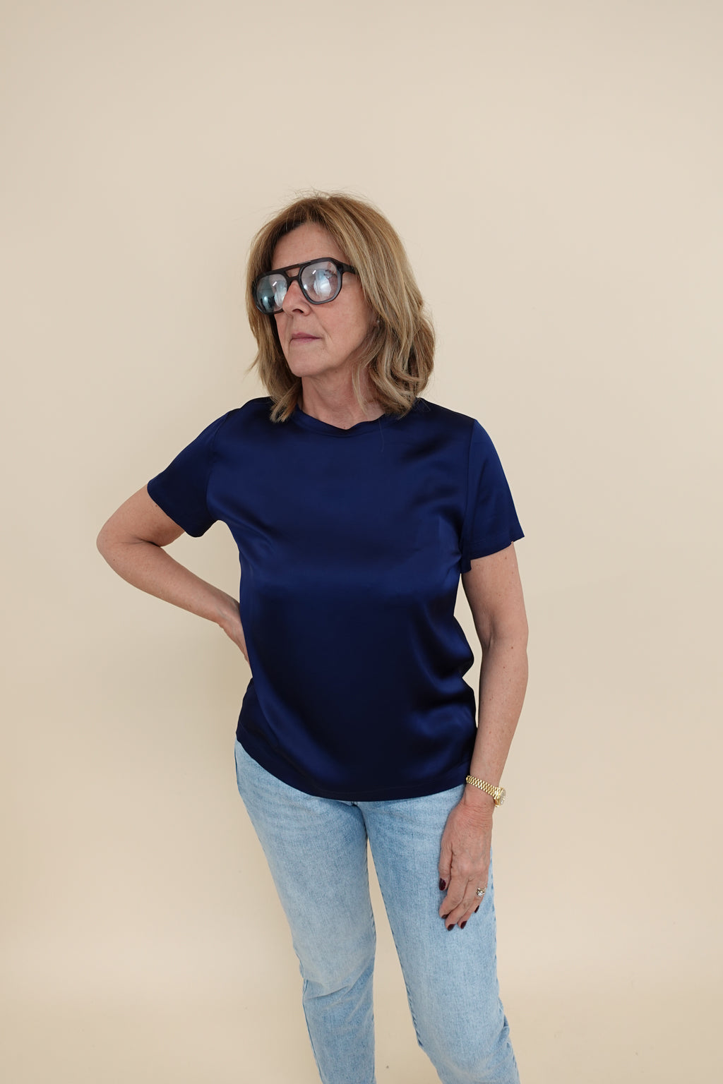 Maglia Satin Blu