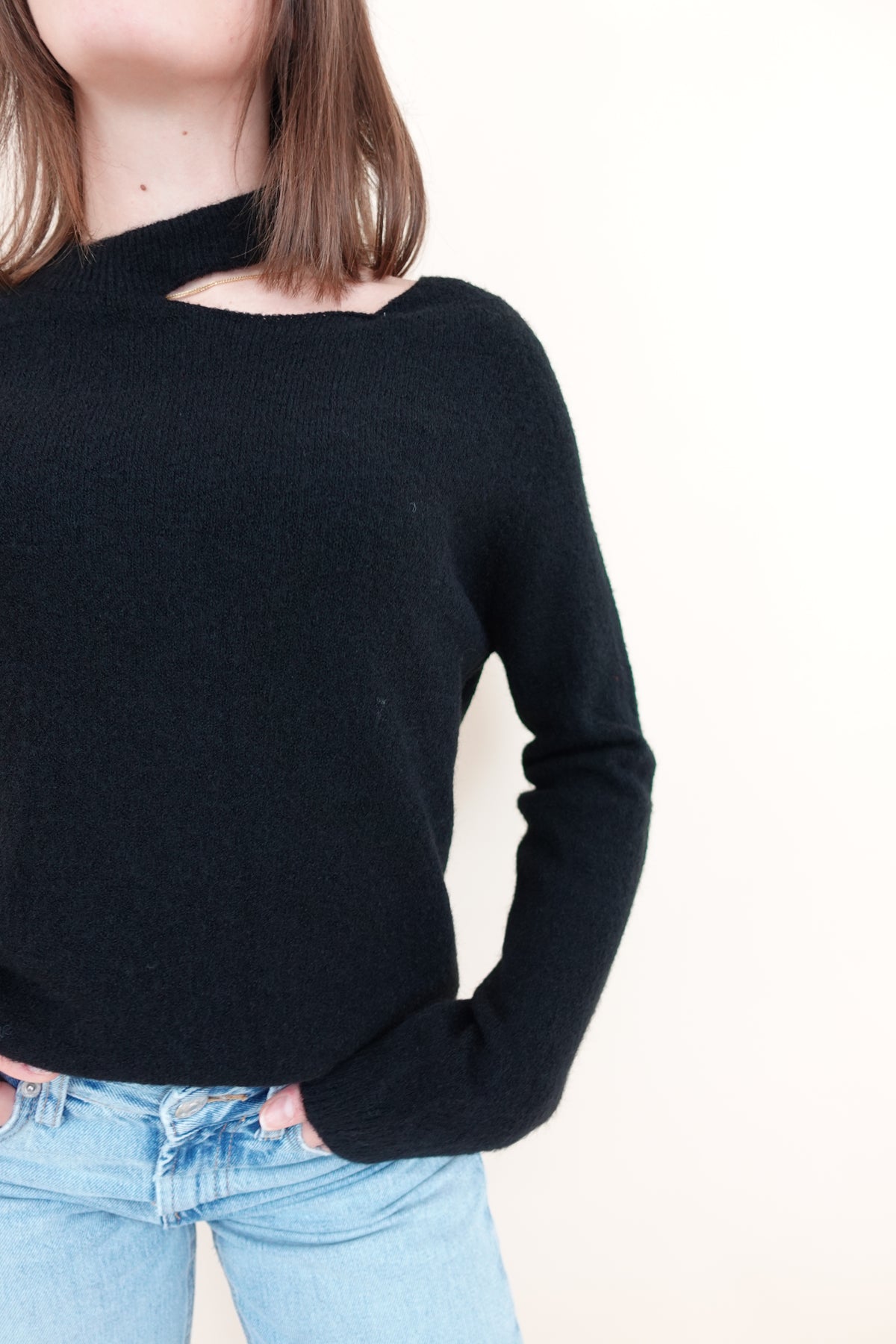 Maglione Cut Nero Small