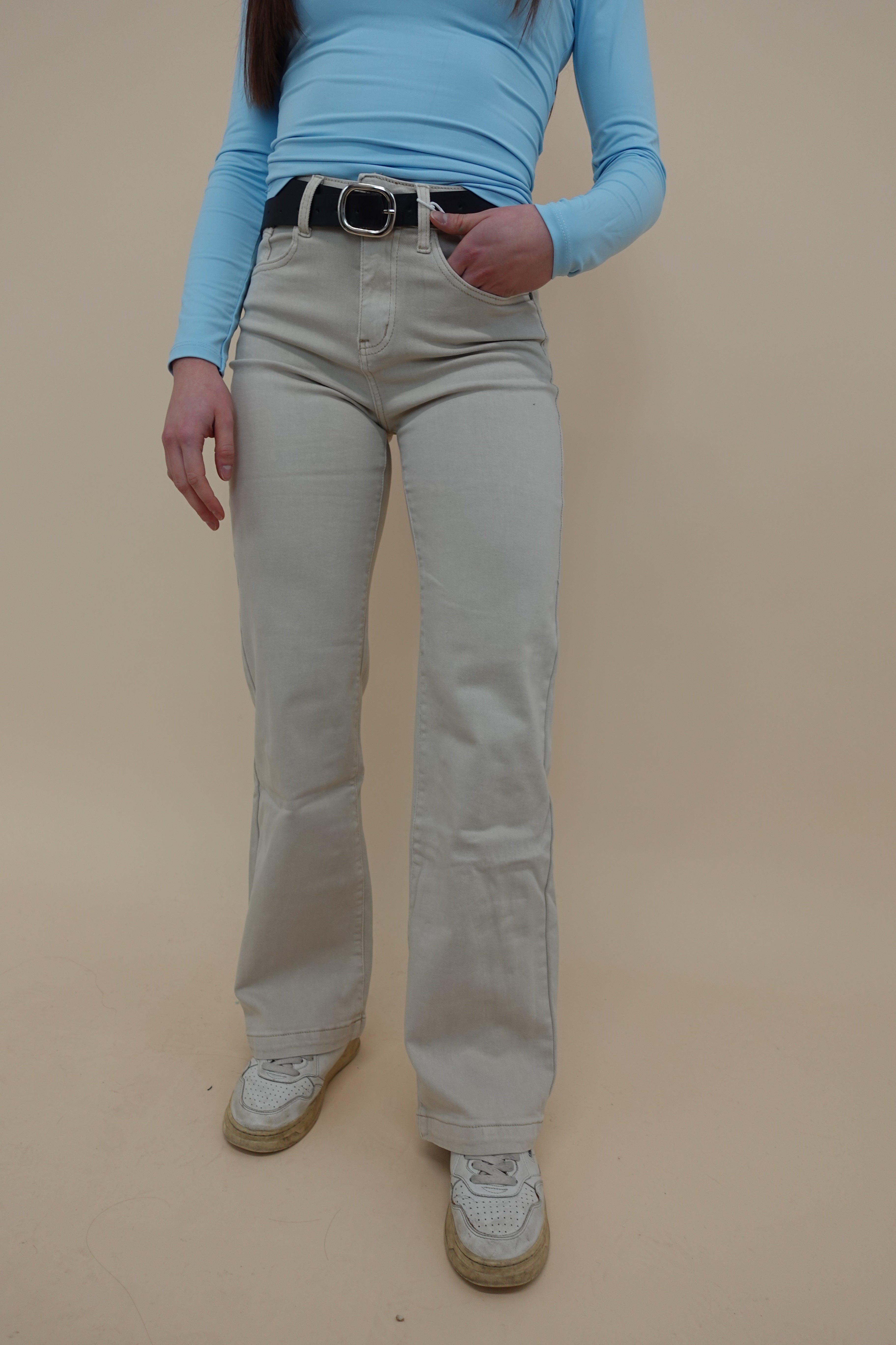 Jeans Palazzo Beige