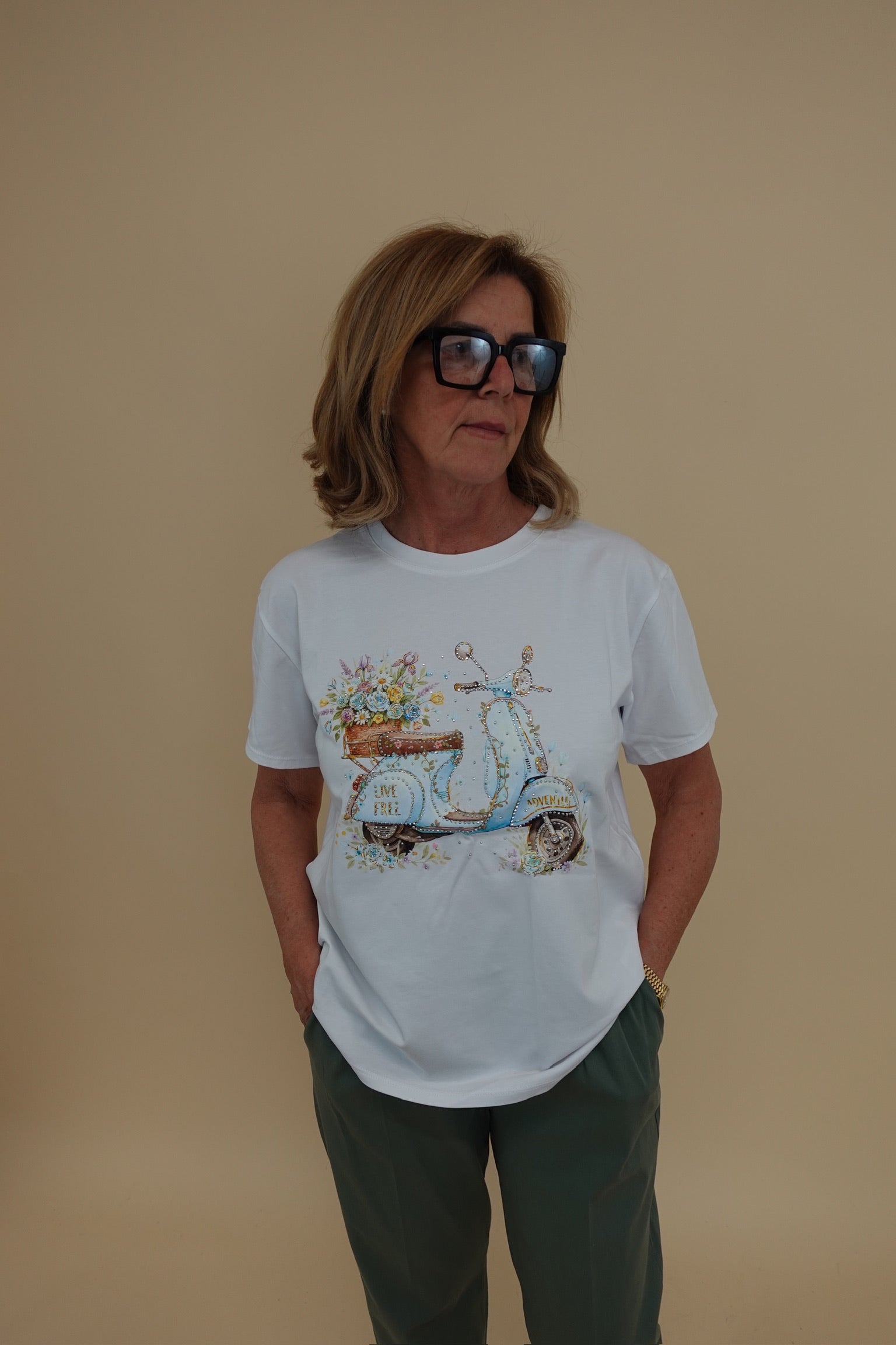T-shirt Vespa Azzurra