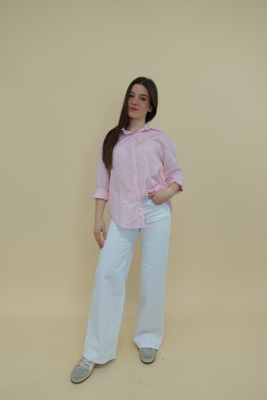 Camicia Cuore Rosa