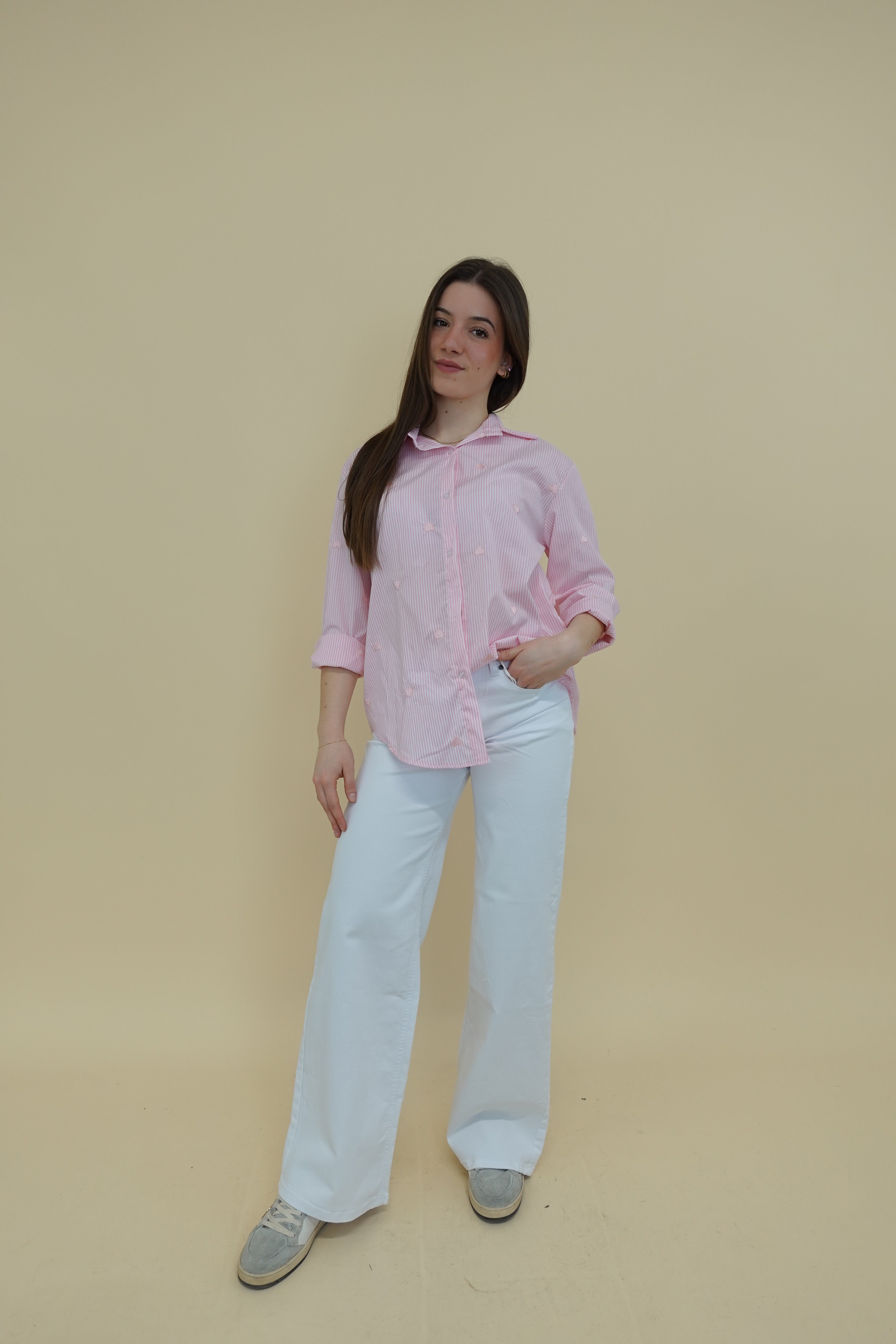 Camicia Cuore Rosa