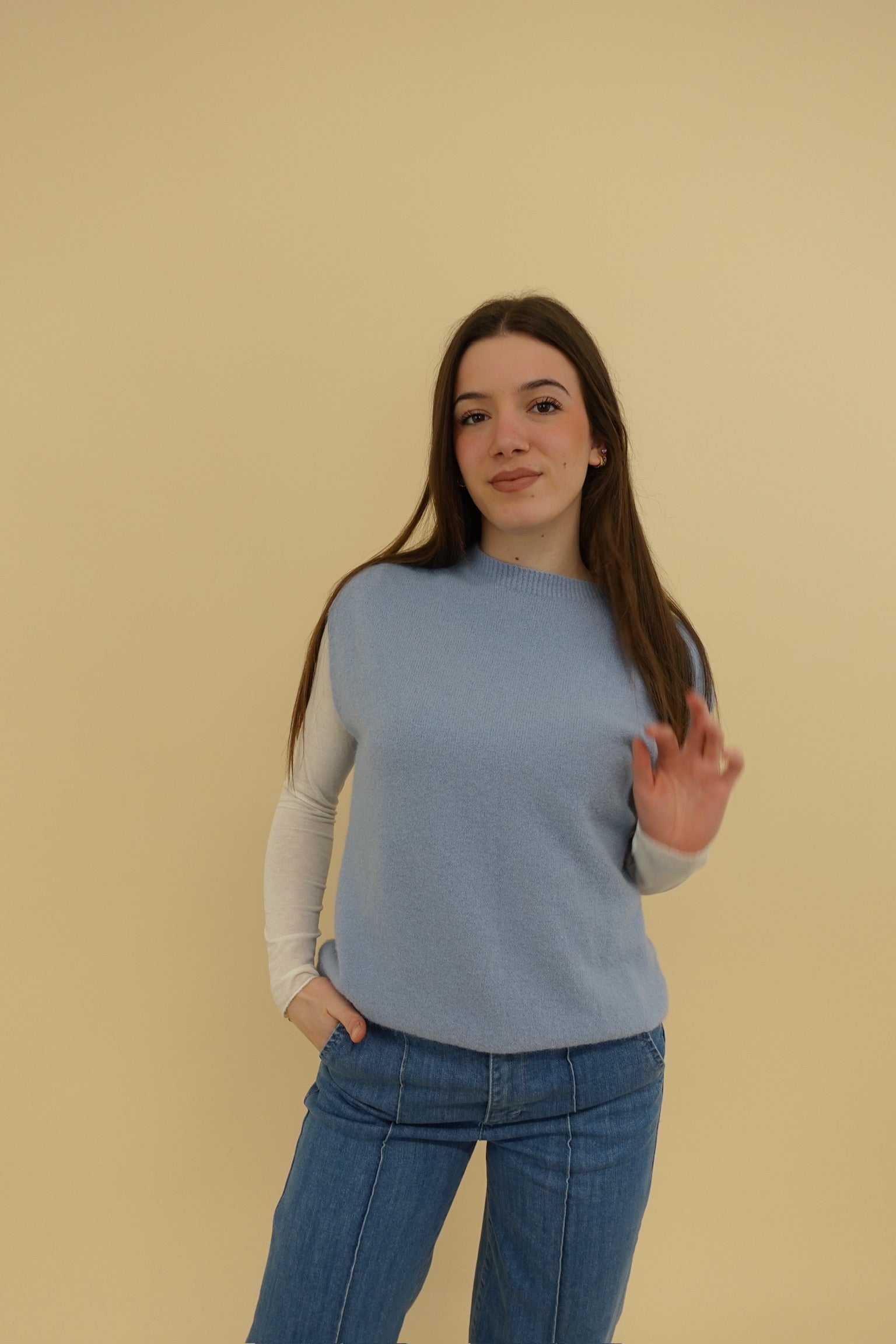 Gilet Cristina Azzurro