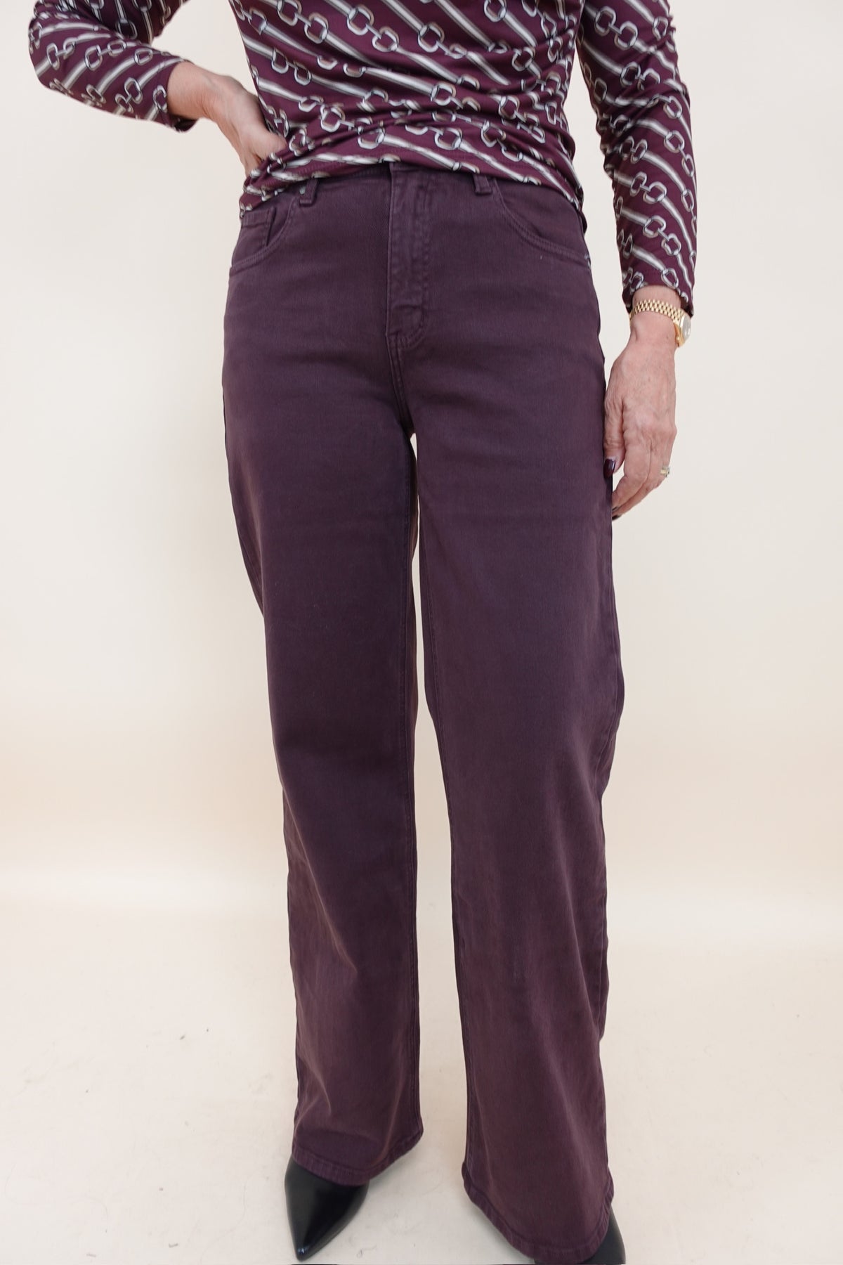 Jeans Palazzo Autumn Bordeaux