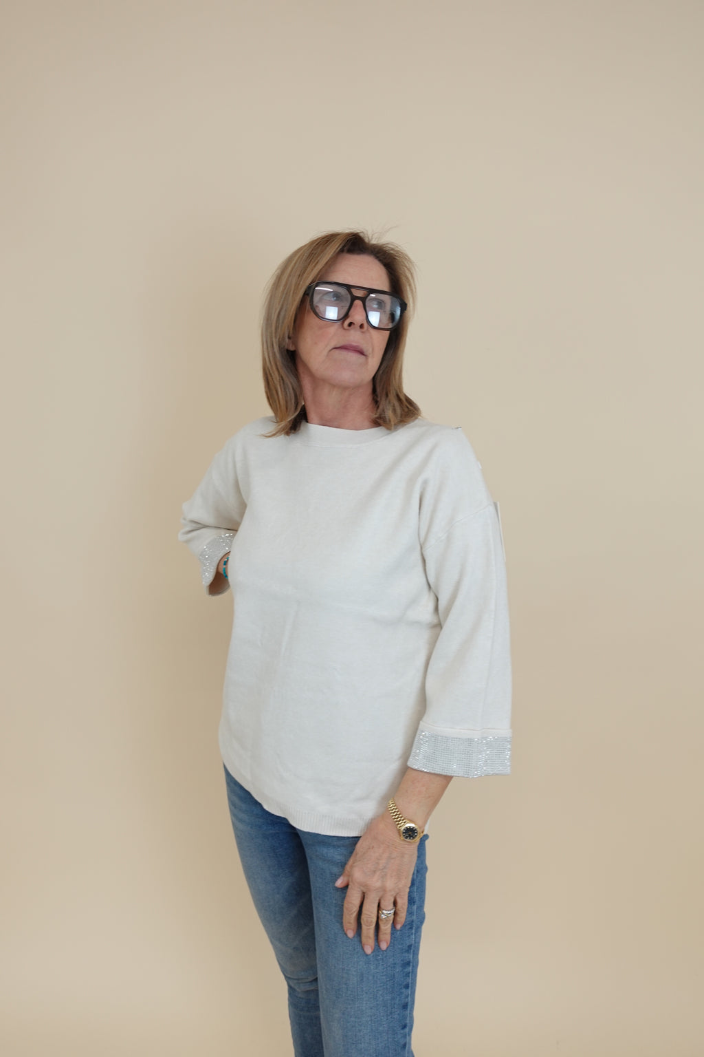Maglione Angela Bianco