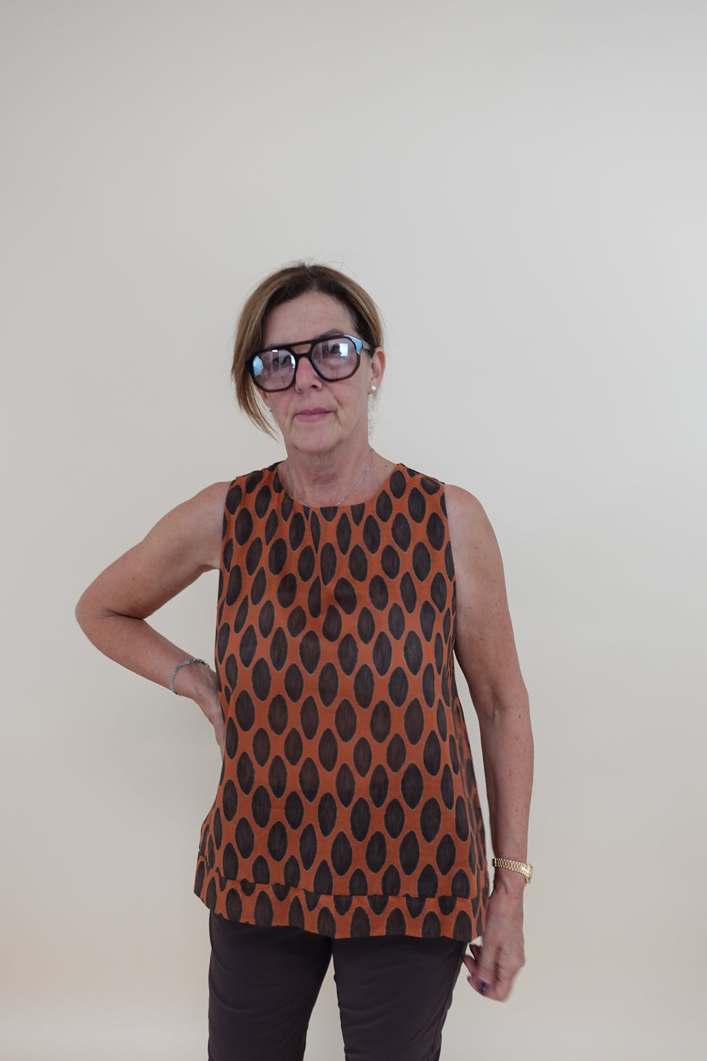 Camicia Bollini Arancio