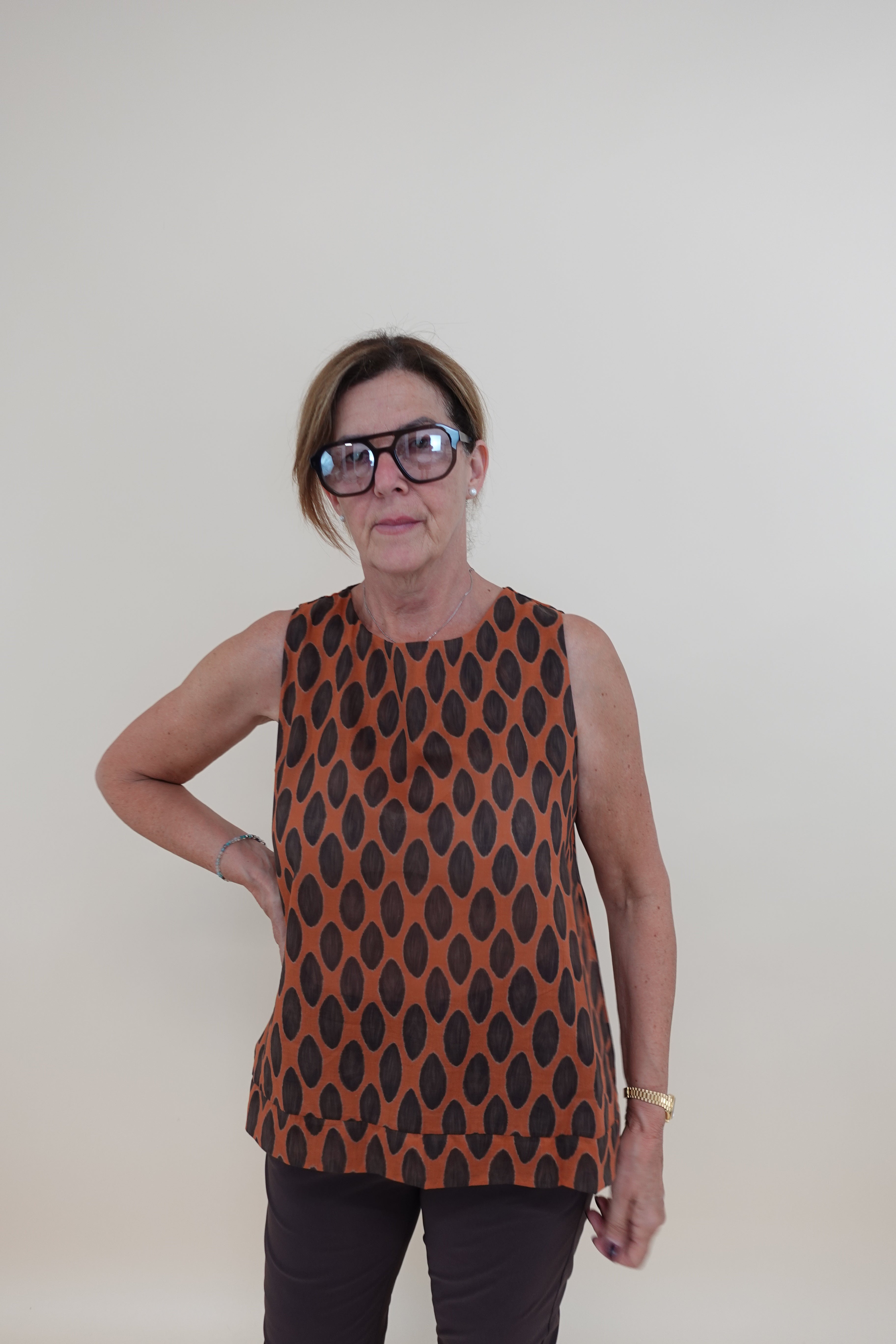 Camicia Bollini Arancio