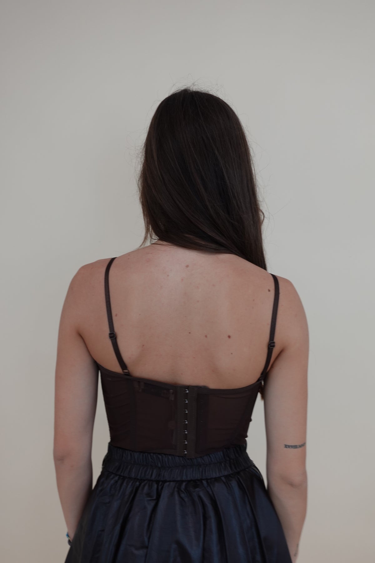 Corsetto Pizzo Marrone