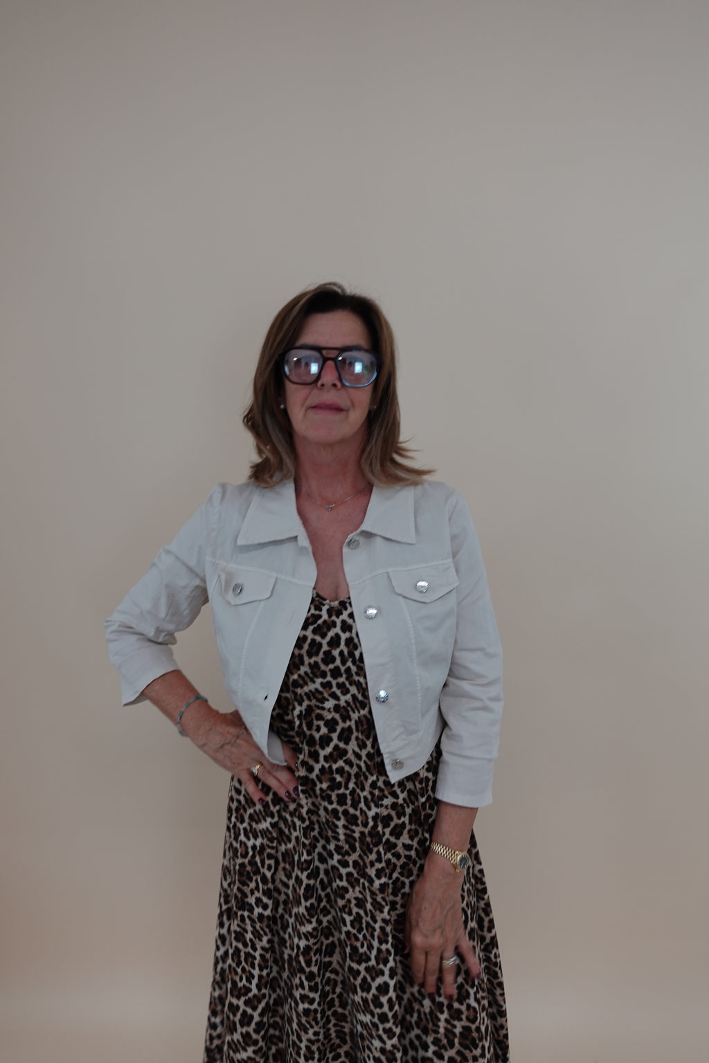 Giacca Crop Beige
