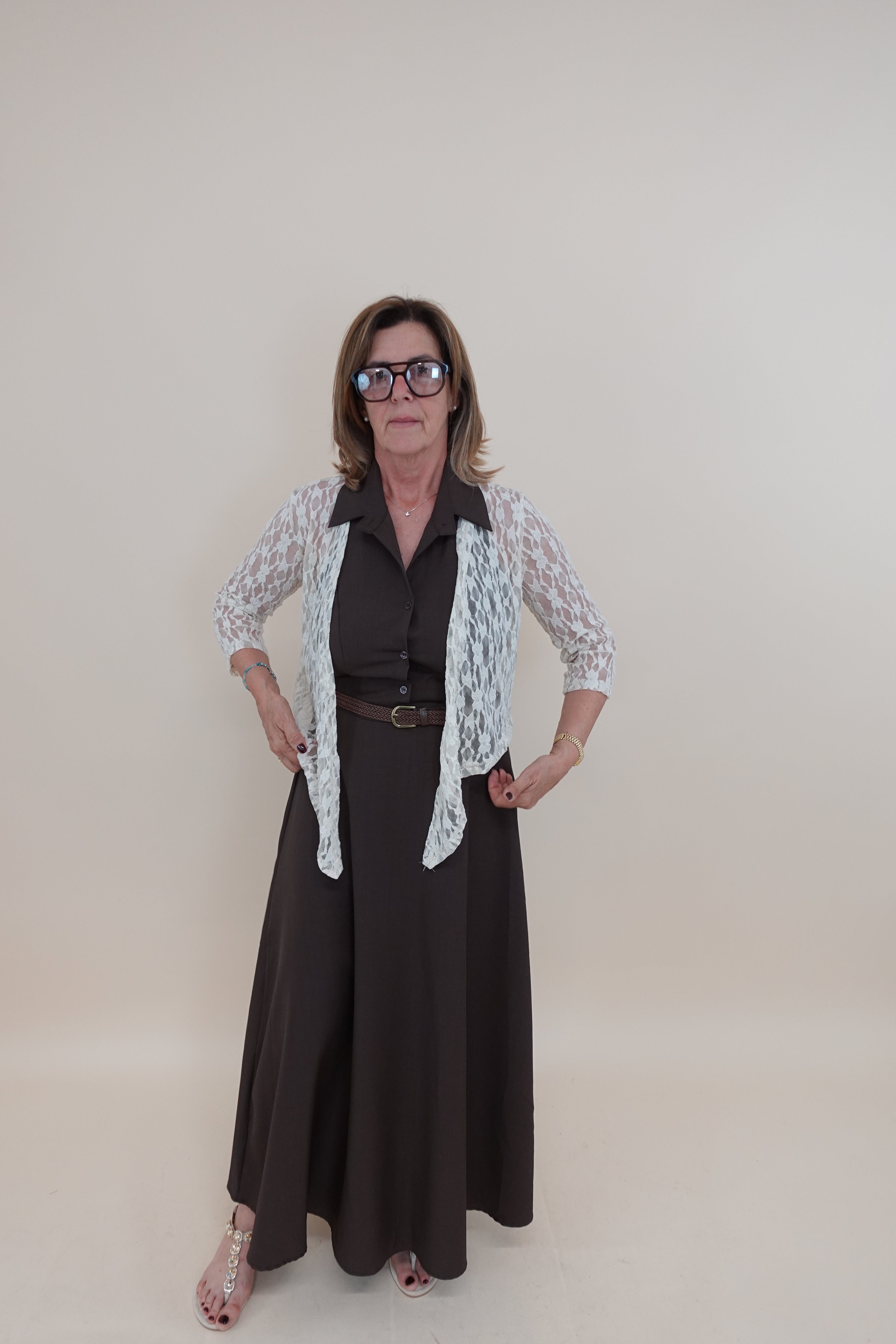 Coprispalle Pizzo Beige