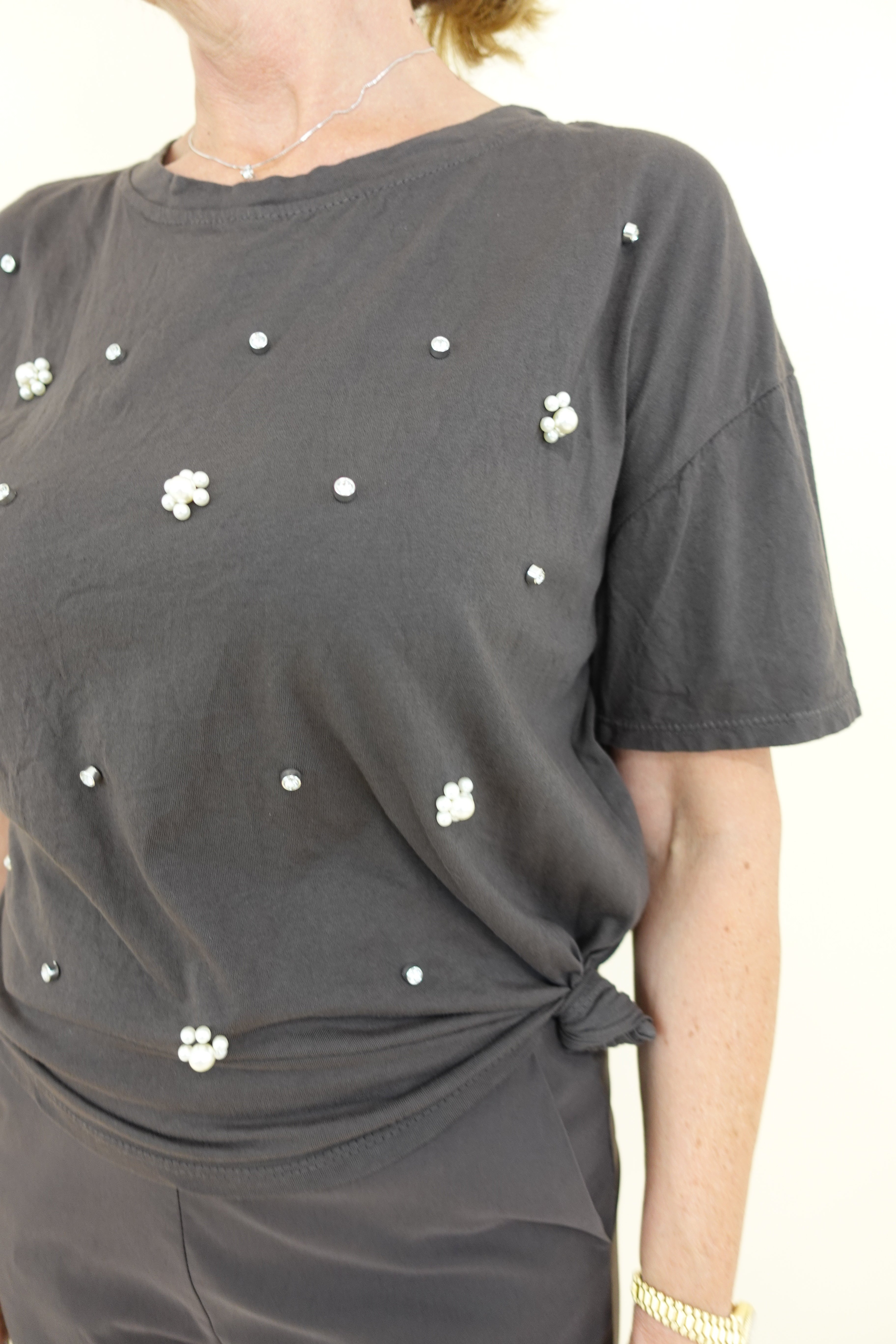 T-shirt Pela Marrone