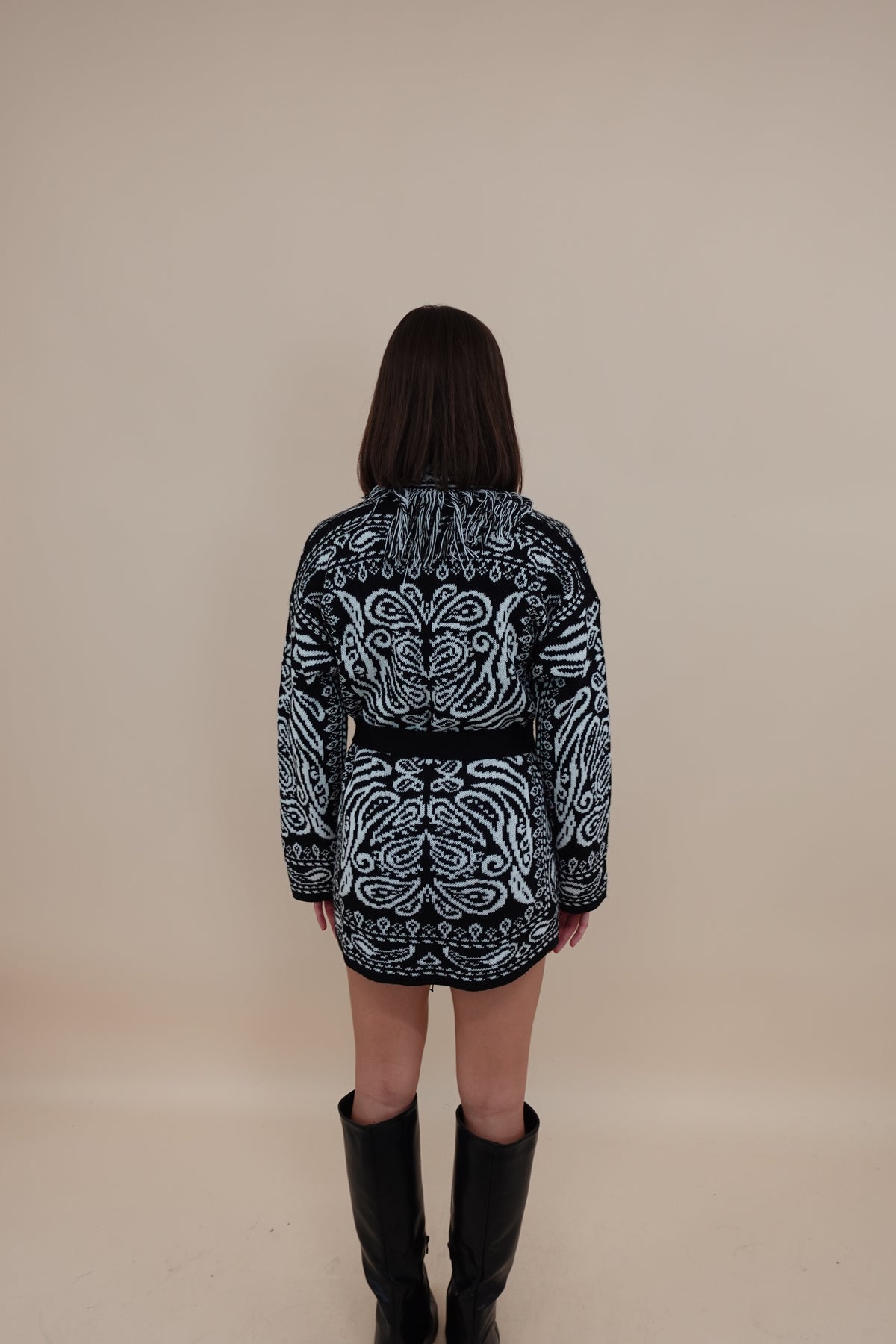 Cardigan Ortisei Long Nero