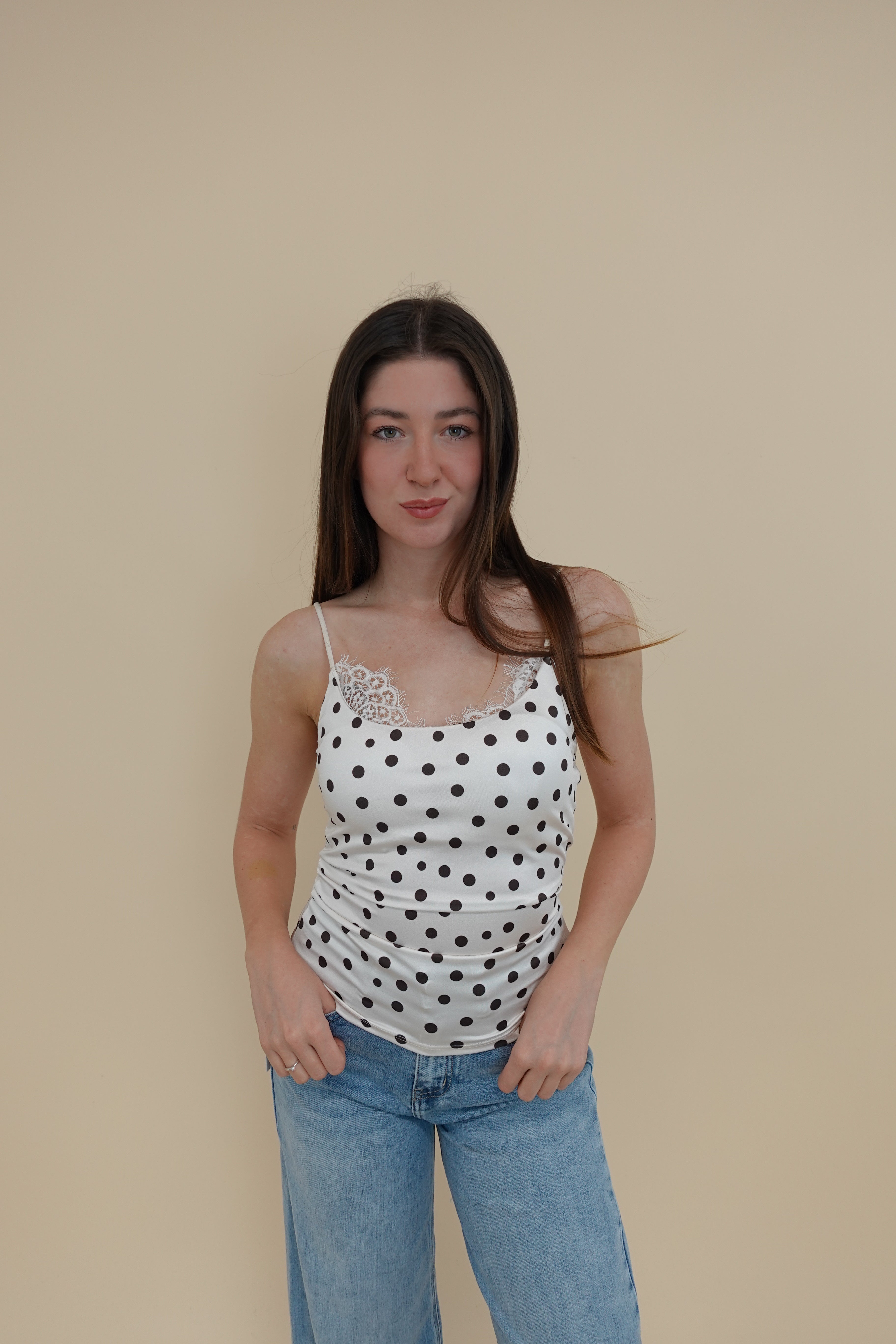 Canotta Pois Bianco