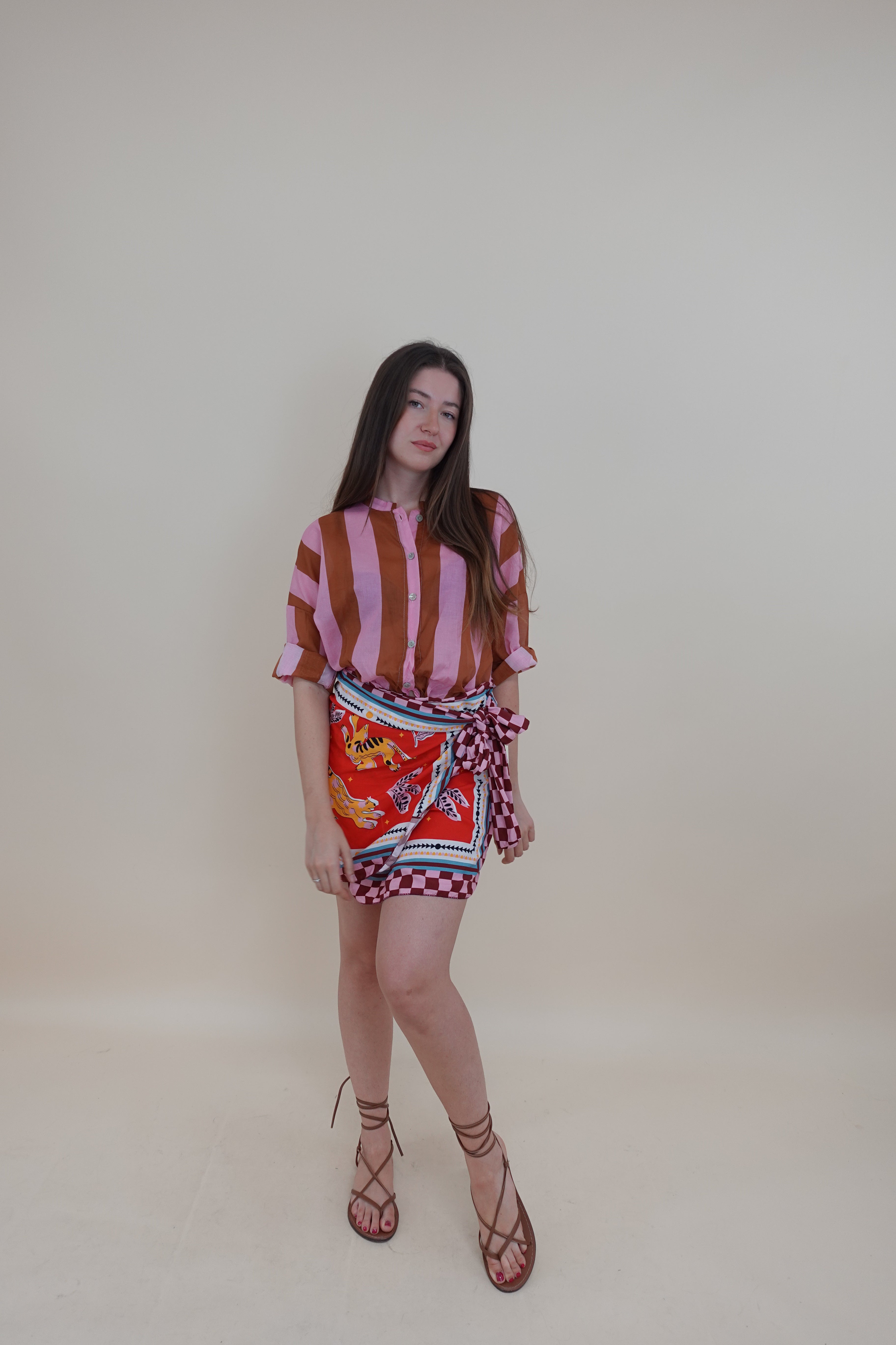 Camicia San Teodoro Terracotta