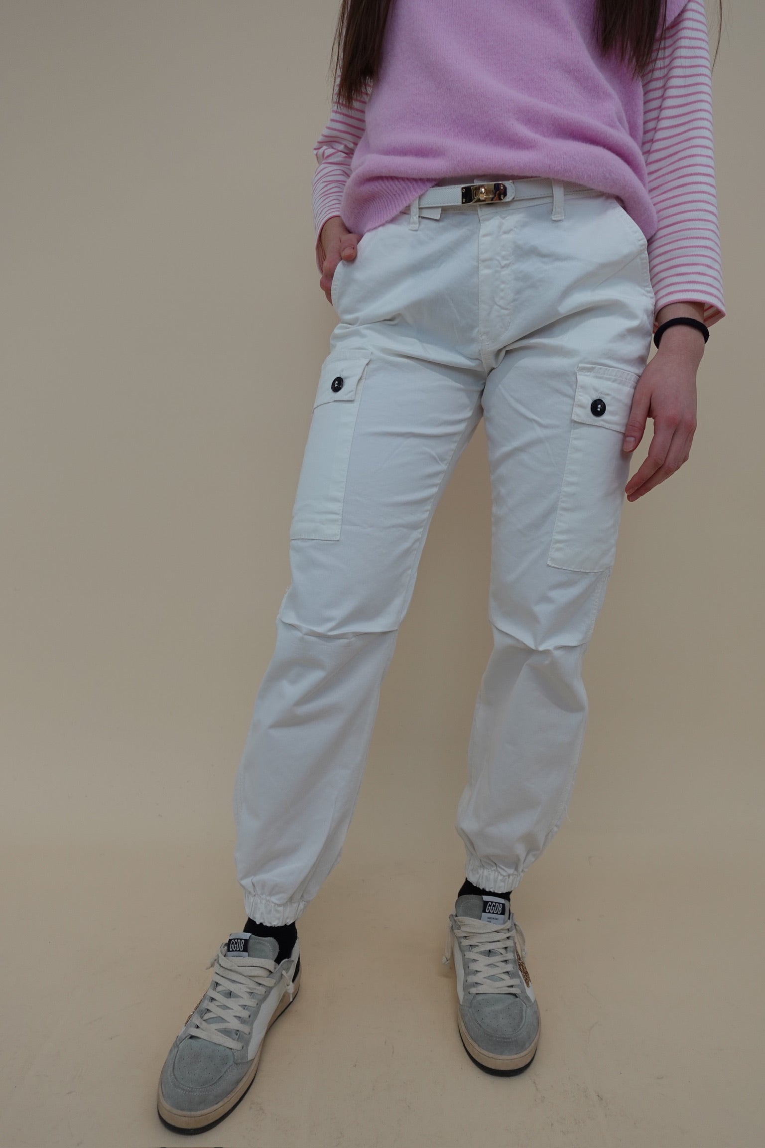 Jeans Cargo White