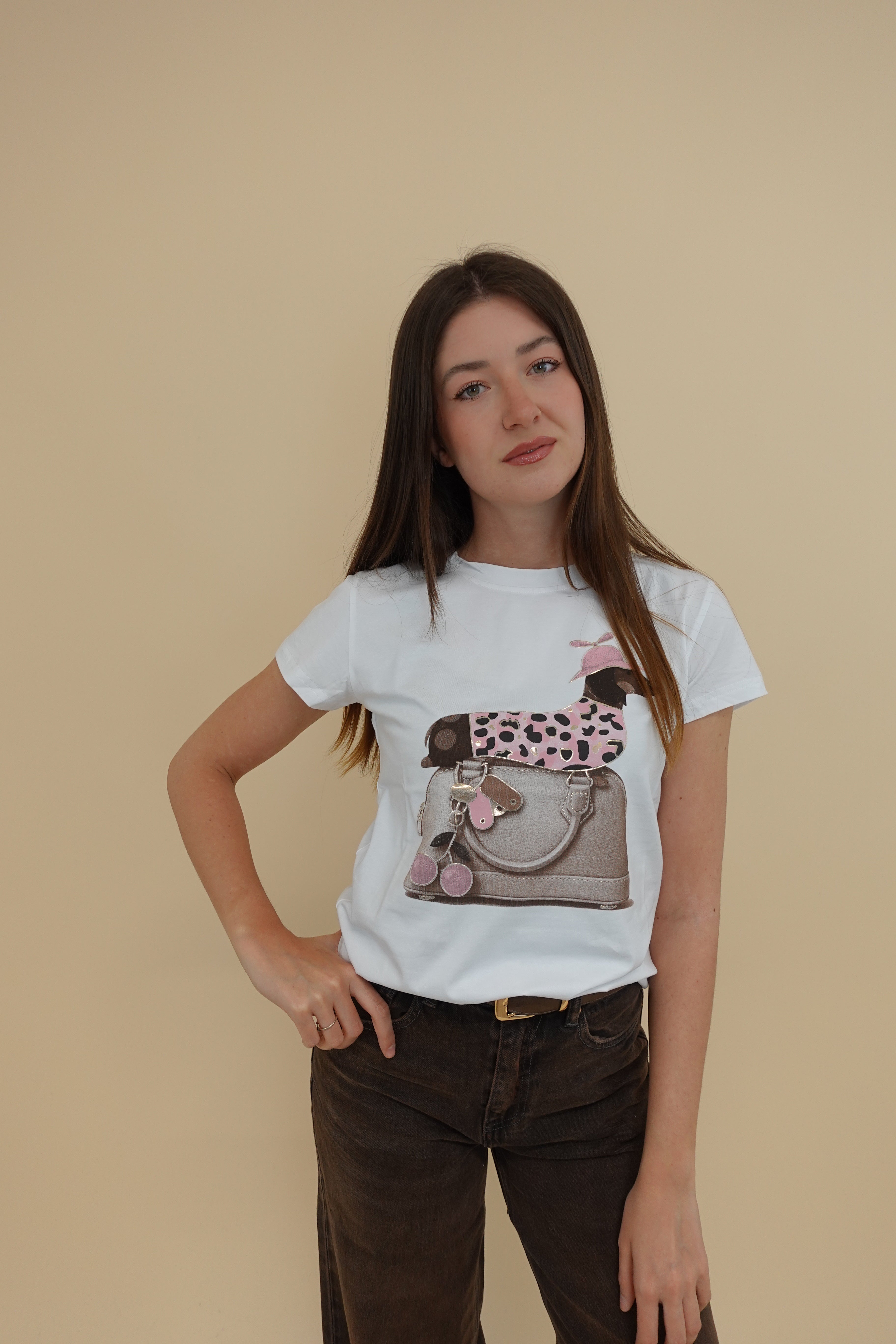 T-shirt Cappello Rosa