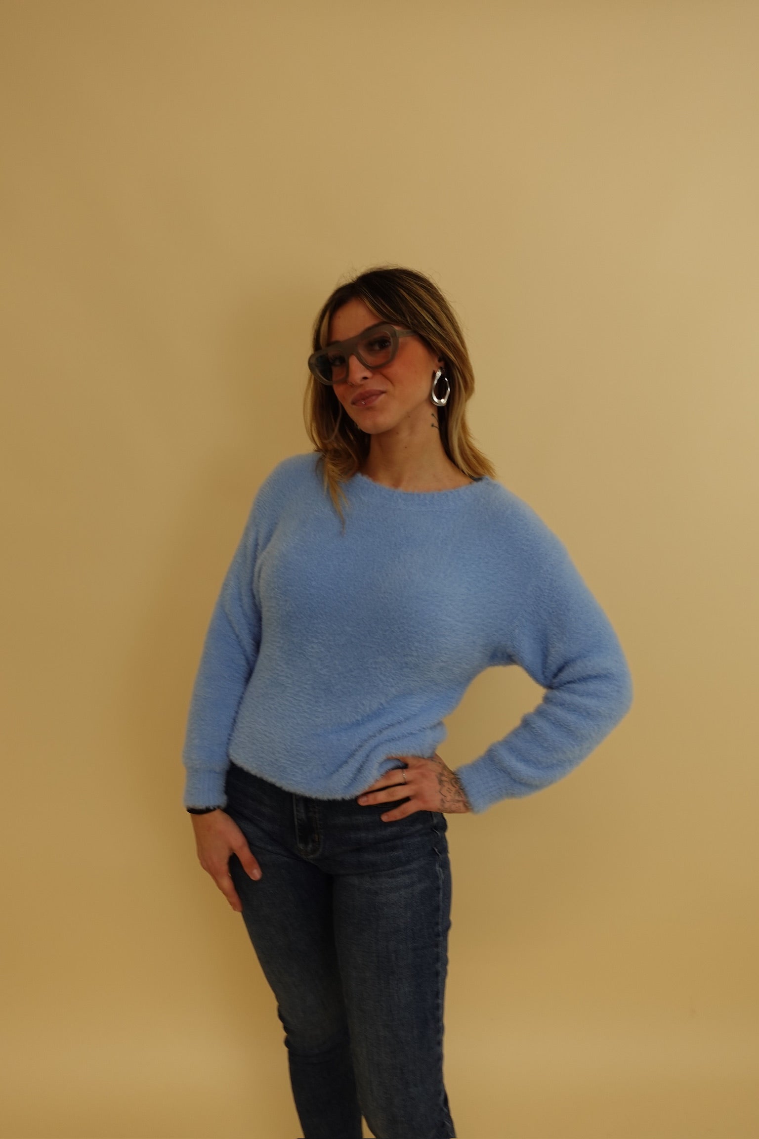 Maglione Comfy Azzurro