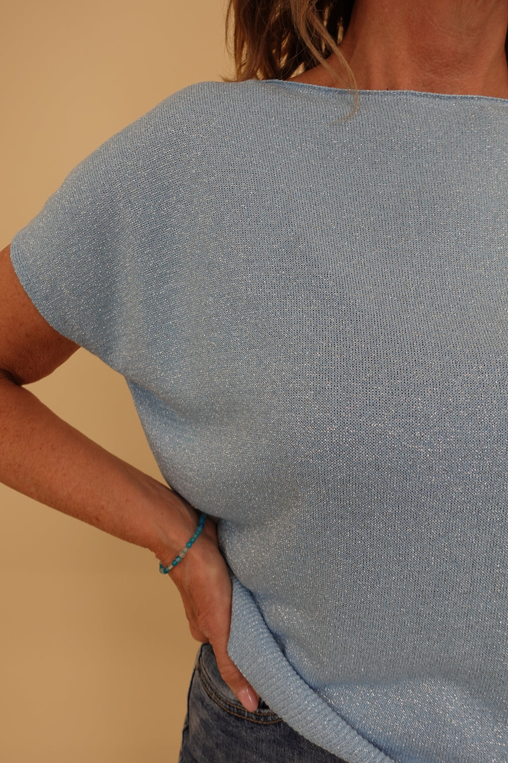 Maglia Lurex Azzurra