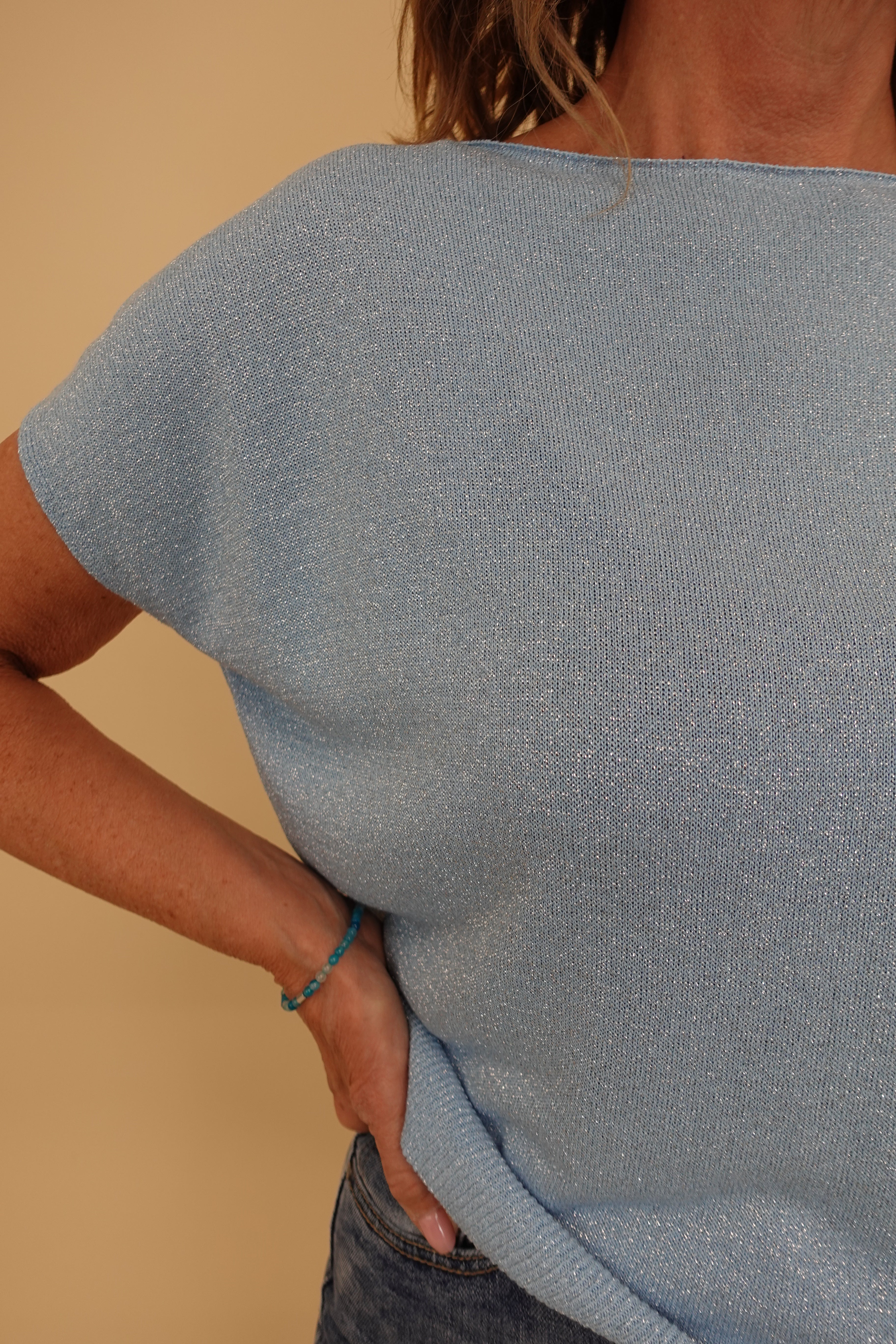 Maglia Lurex Azzurra