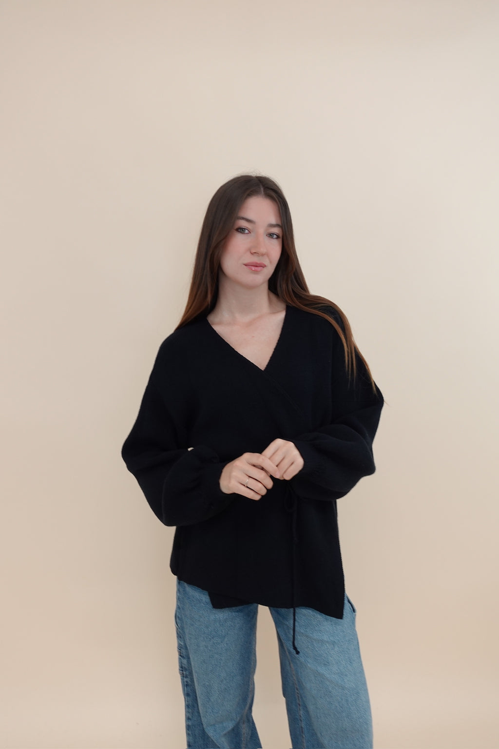 Cardigan Kimono Nero