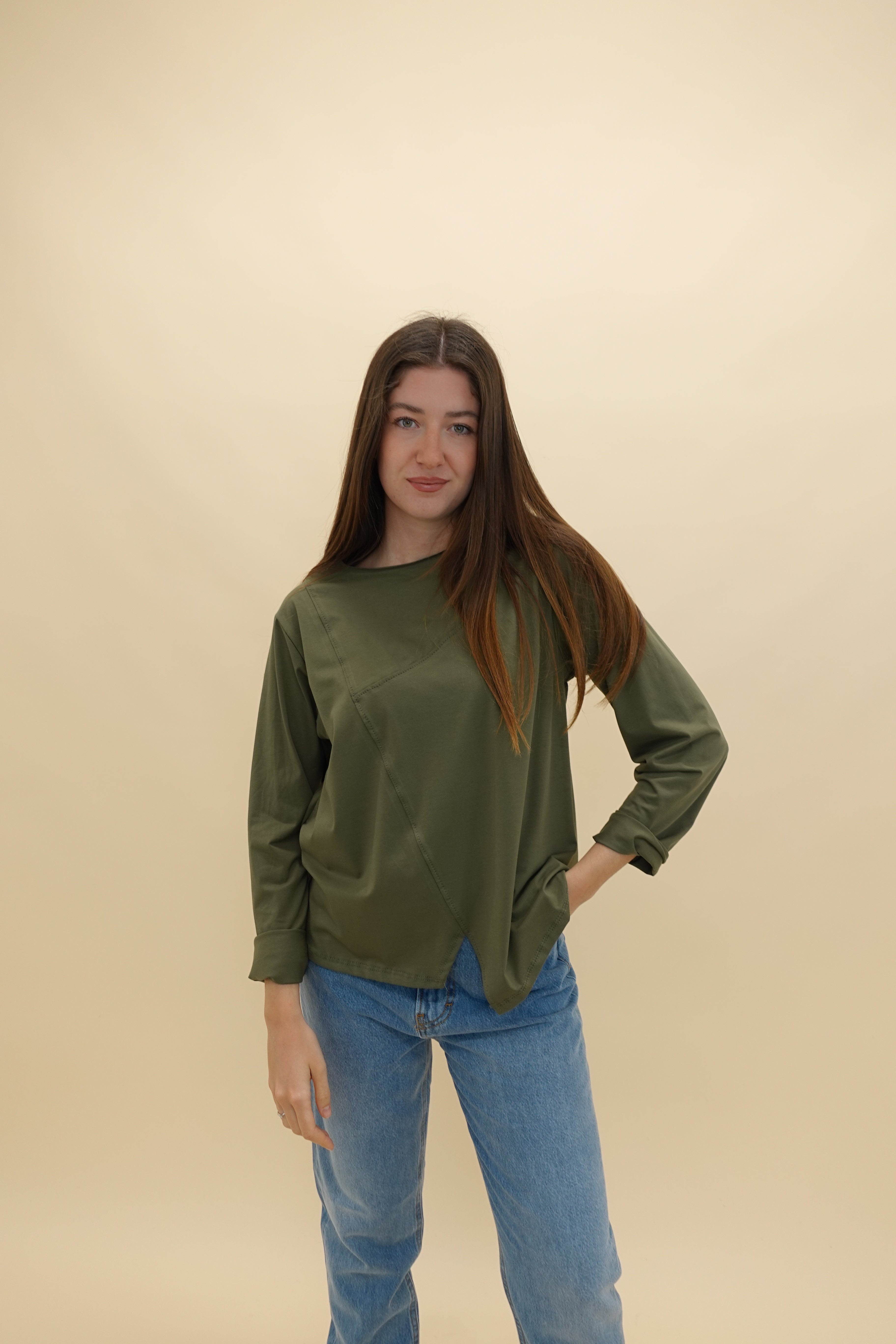 Maglia Assimmetrica Verde