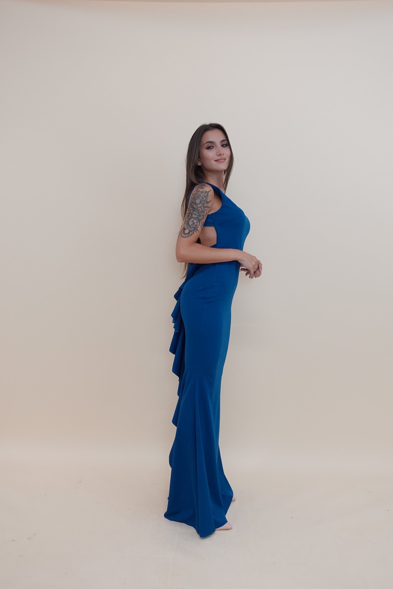 Abito Fiocco Petrolio