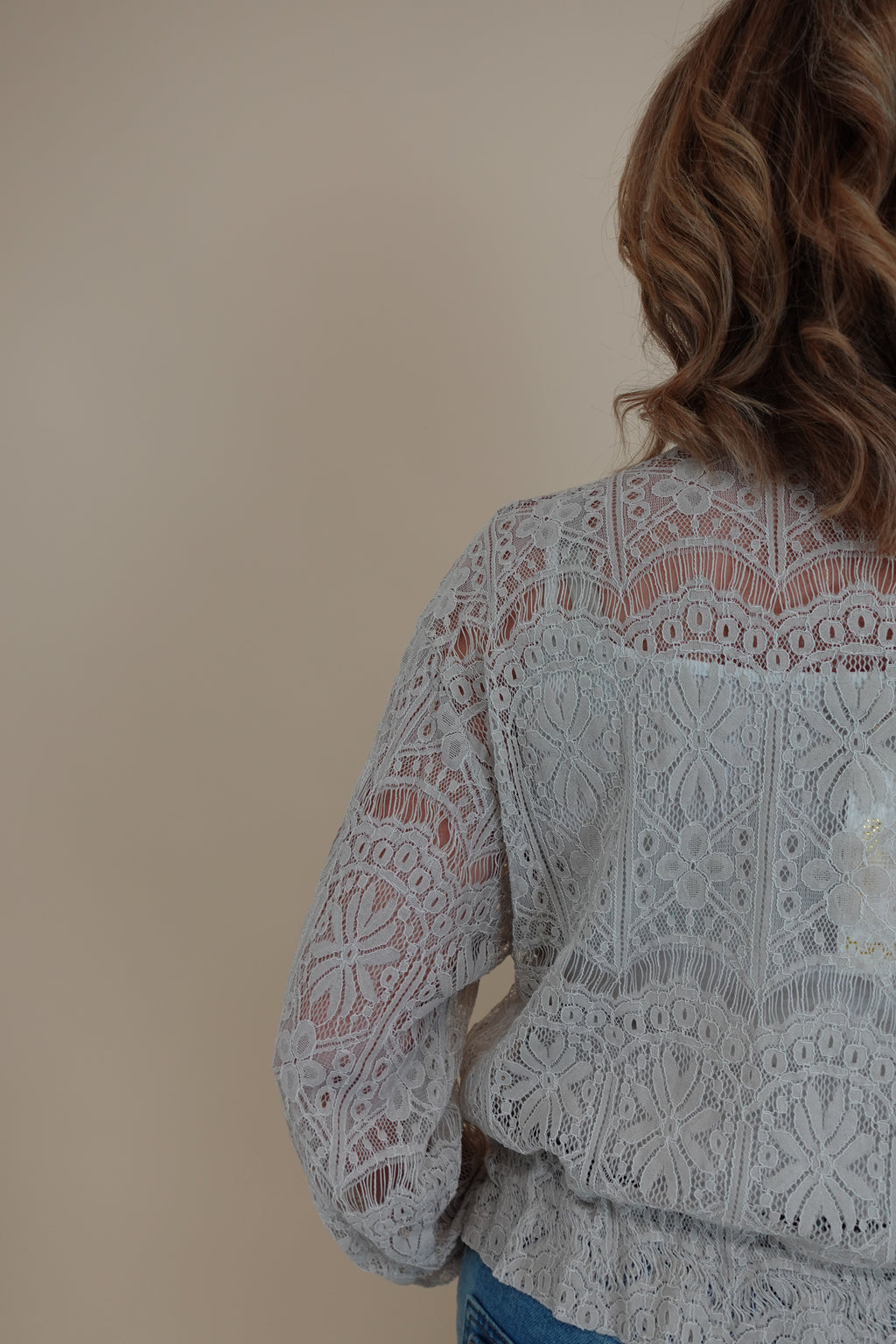 Giacca Pizzo Beige