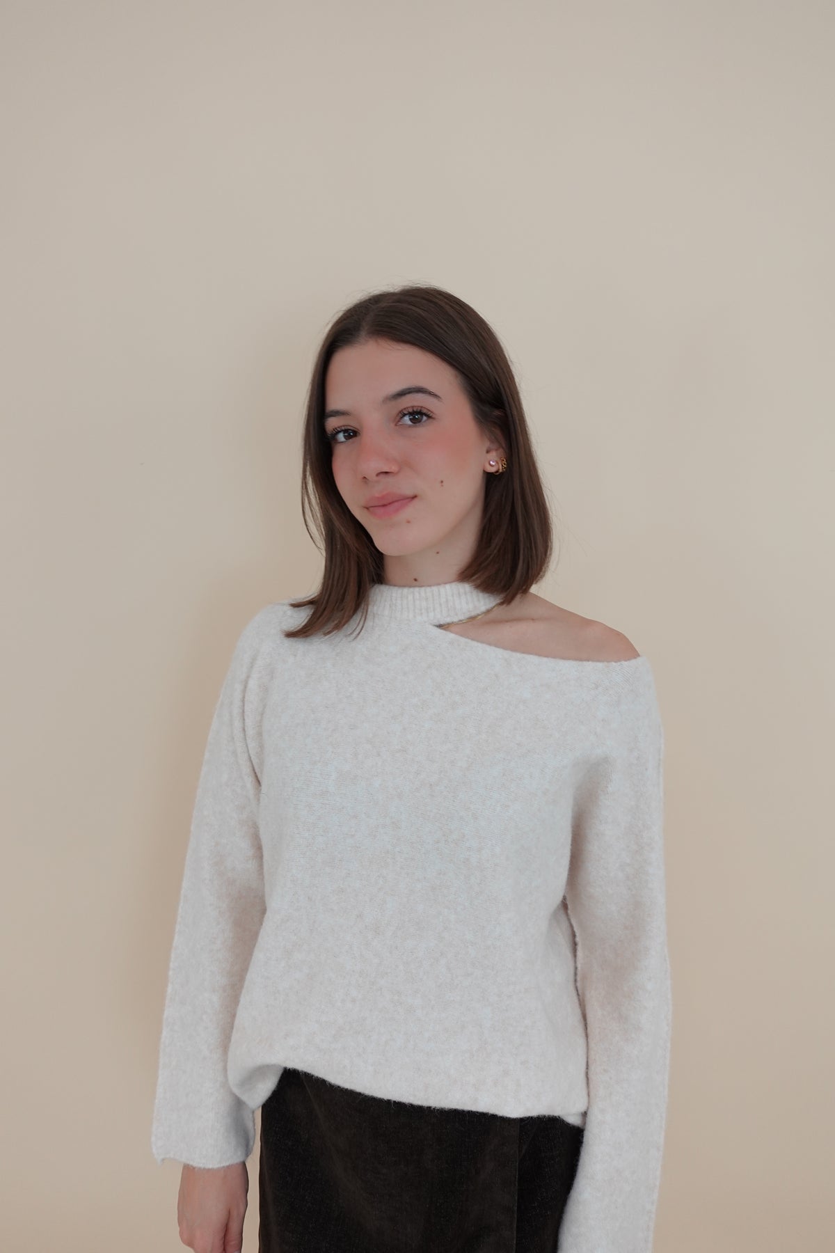 Maglione Cut Beige