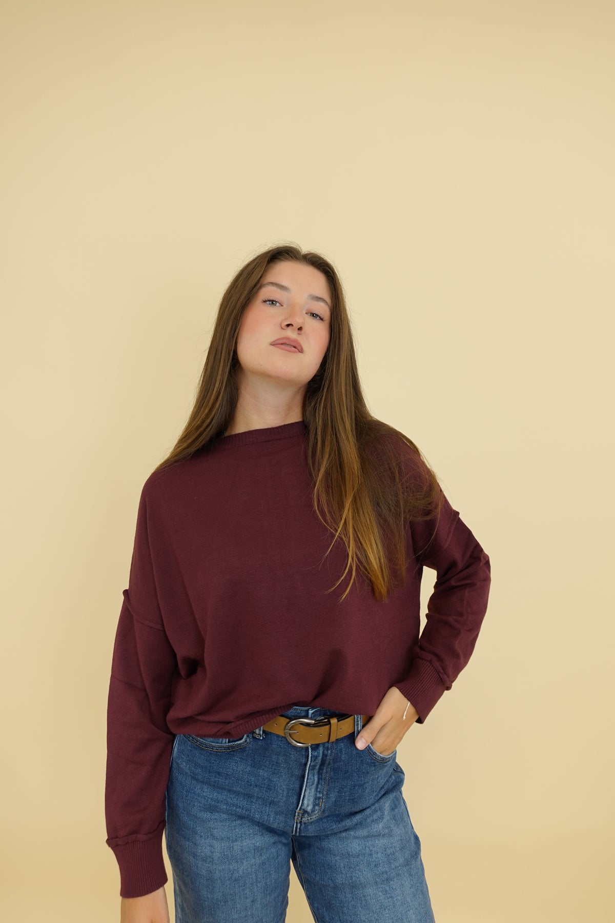 Maglione Cortina Bordeaux