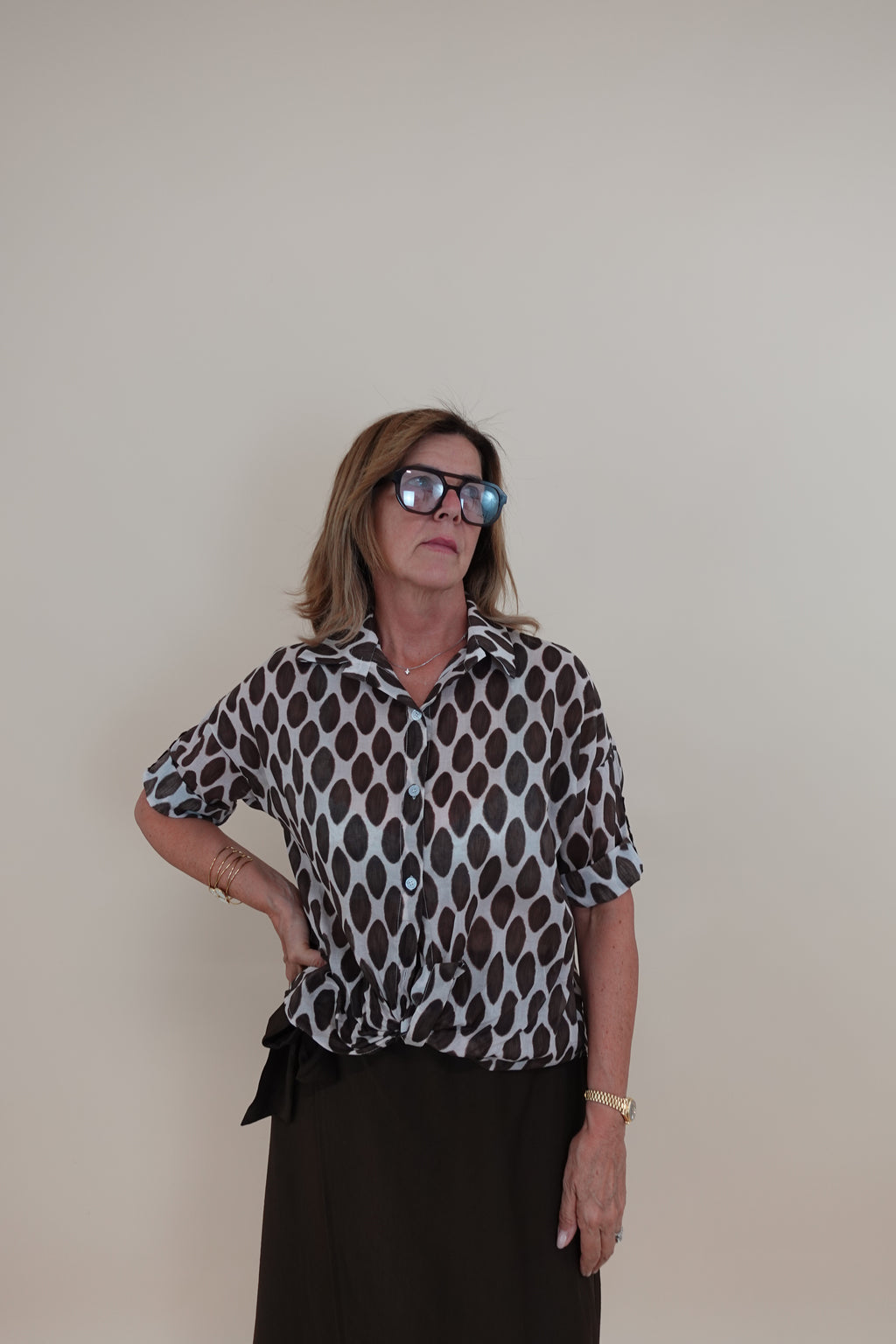 Camicia Annalisa Beige