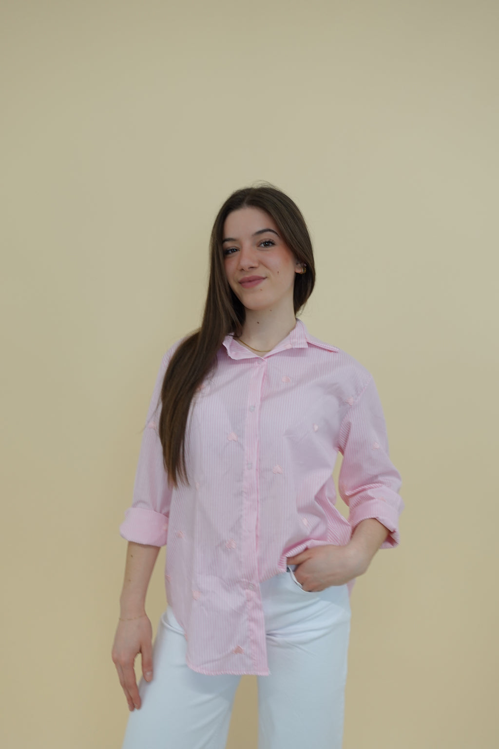 Camicia Cuore Rosa