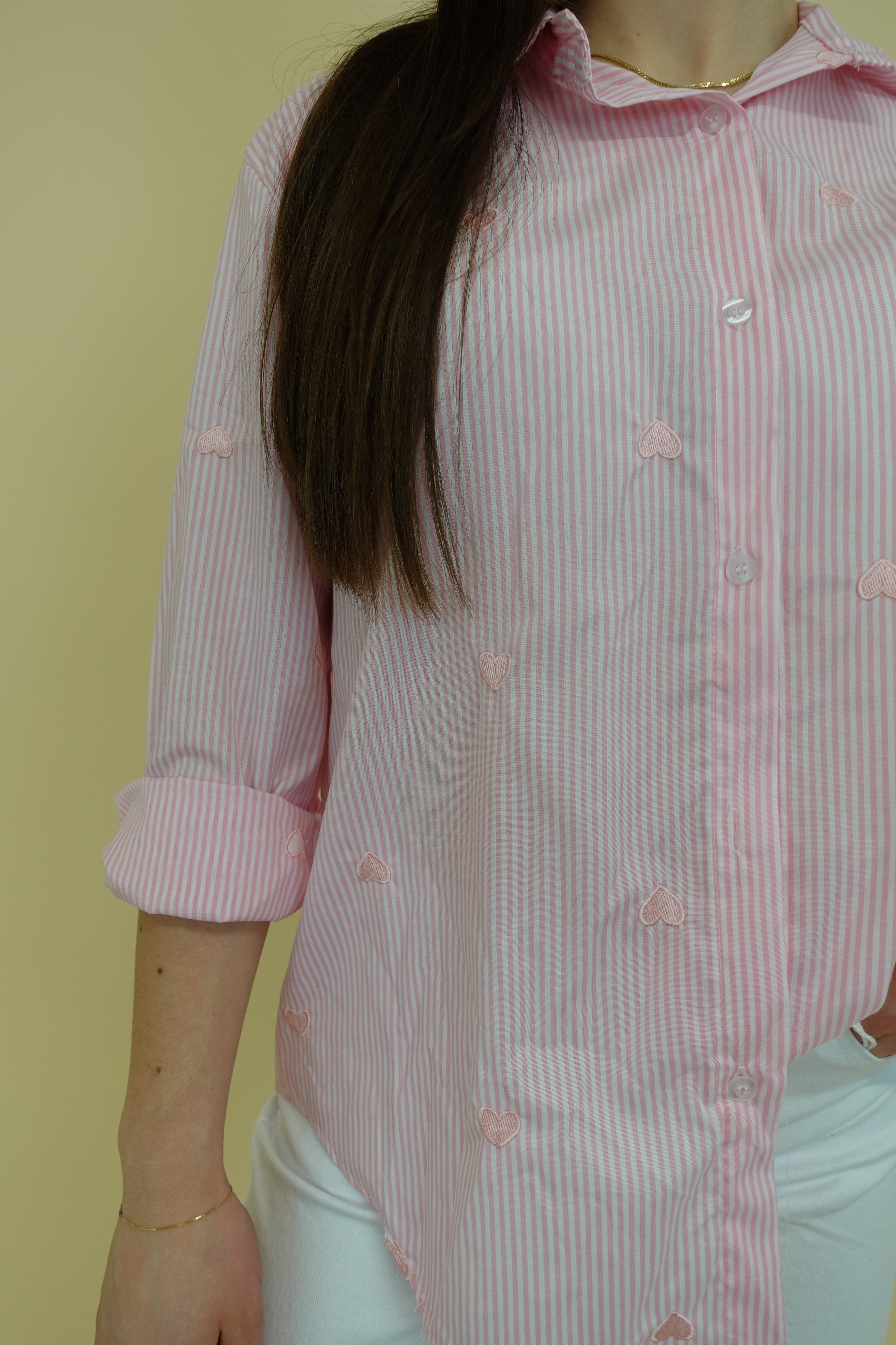 Camicia Cuore Rosa