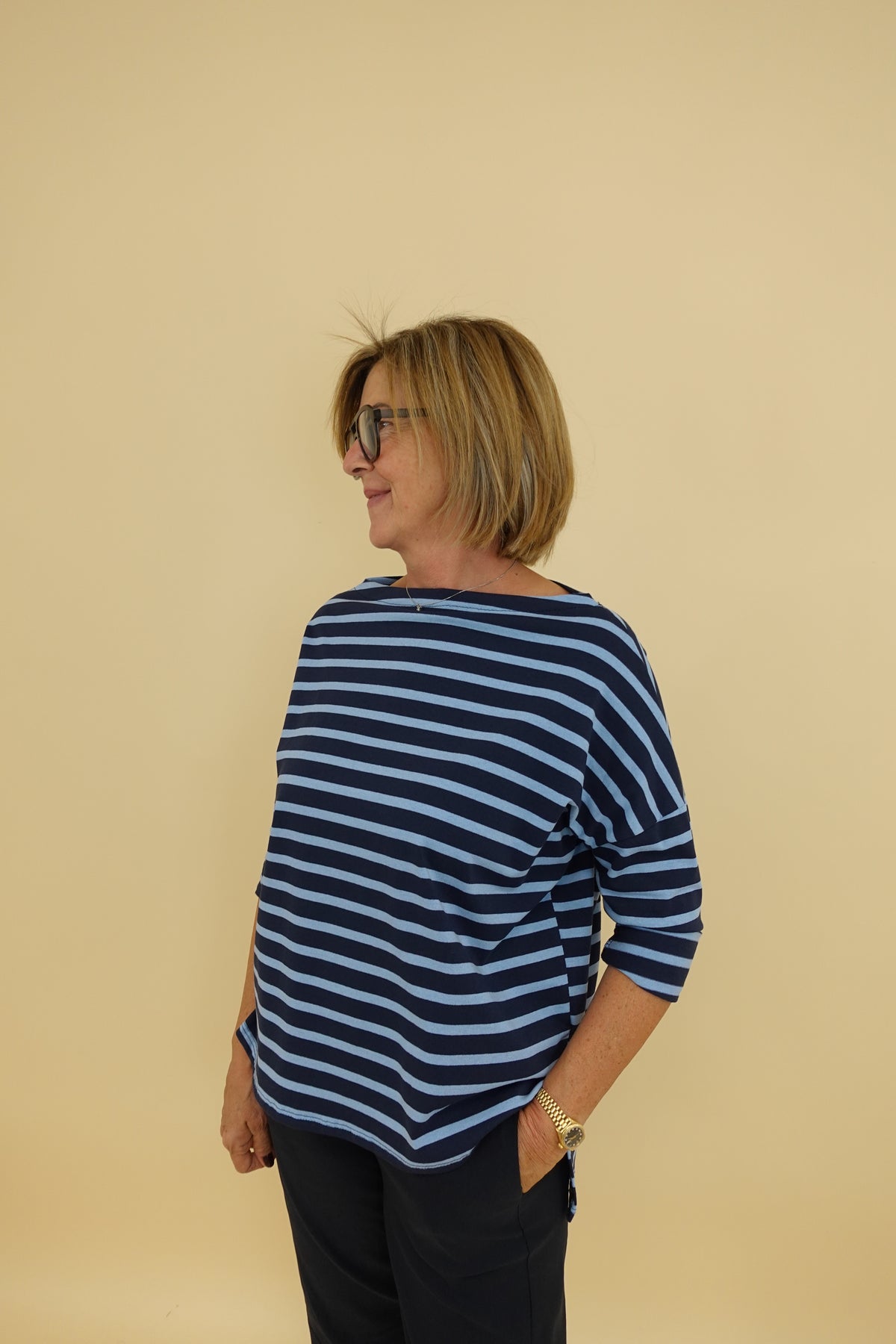 Maglia Line Over Blu
