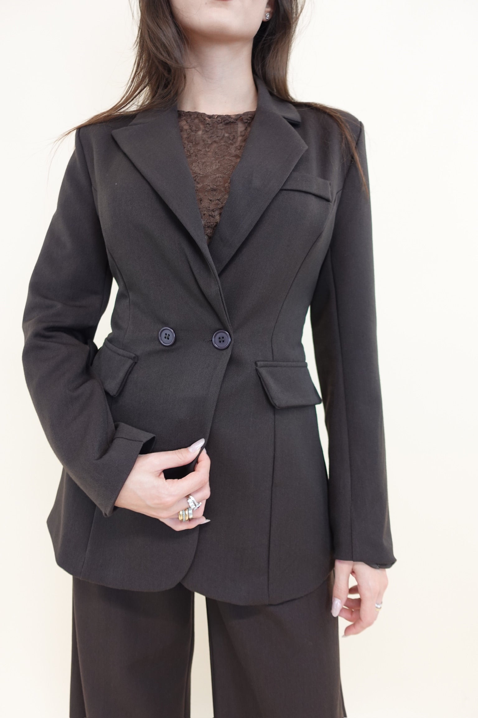 Giacca Lacci Marrone