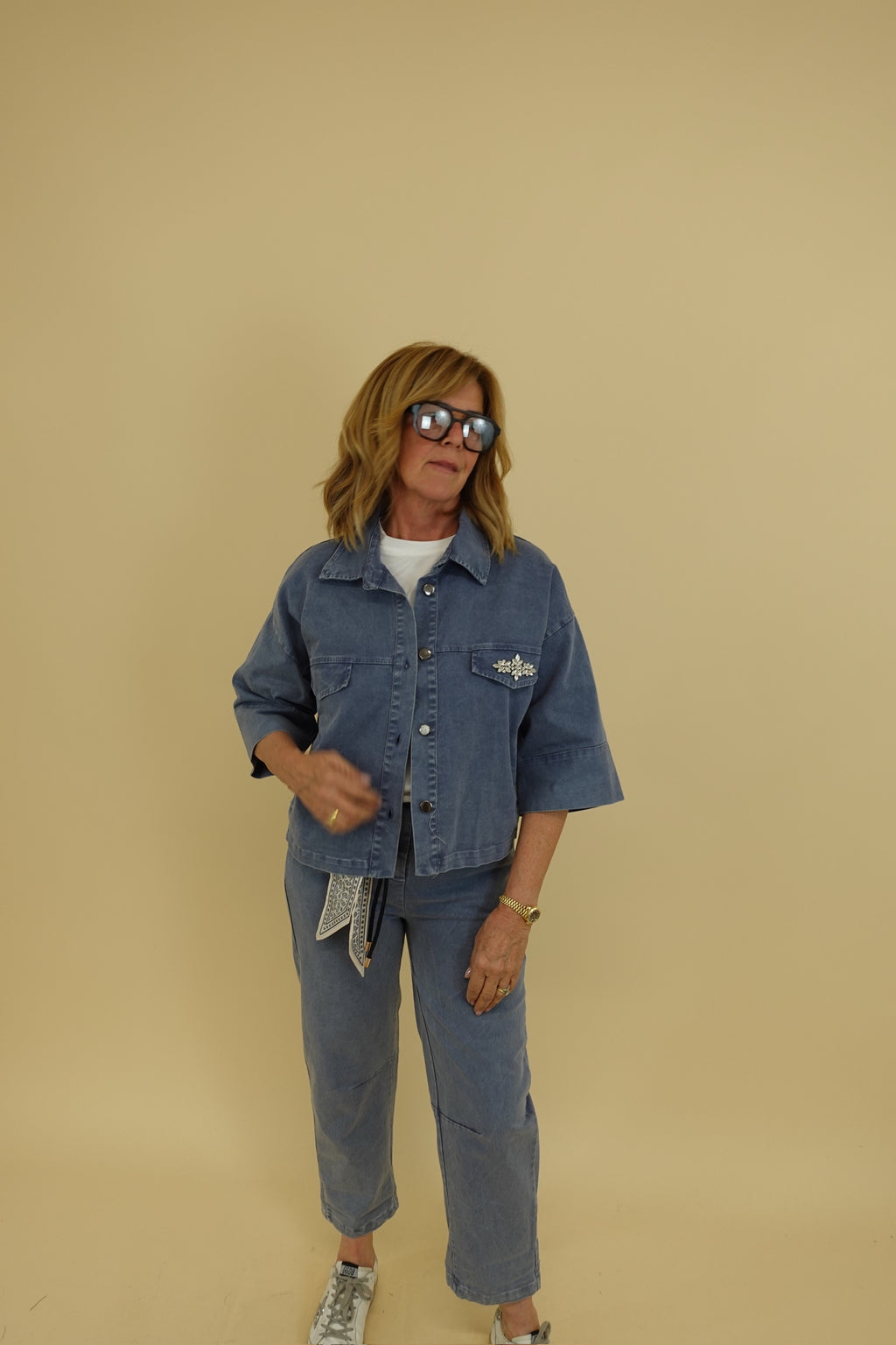 Giacca Shine Blu Jeans