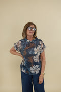 Maglia Flower Blu