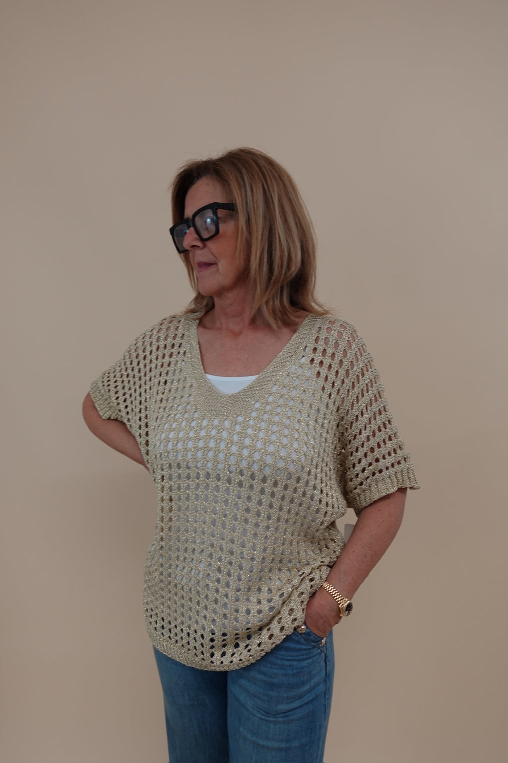 Maglia Gold Traforata
