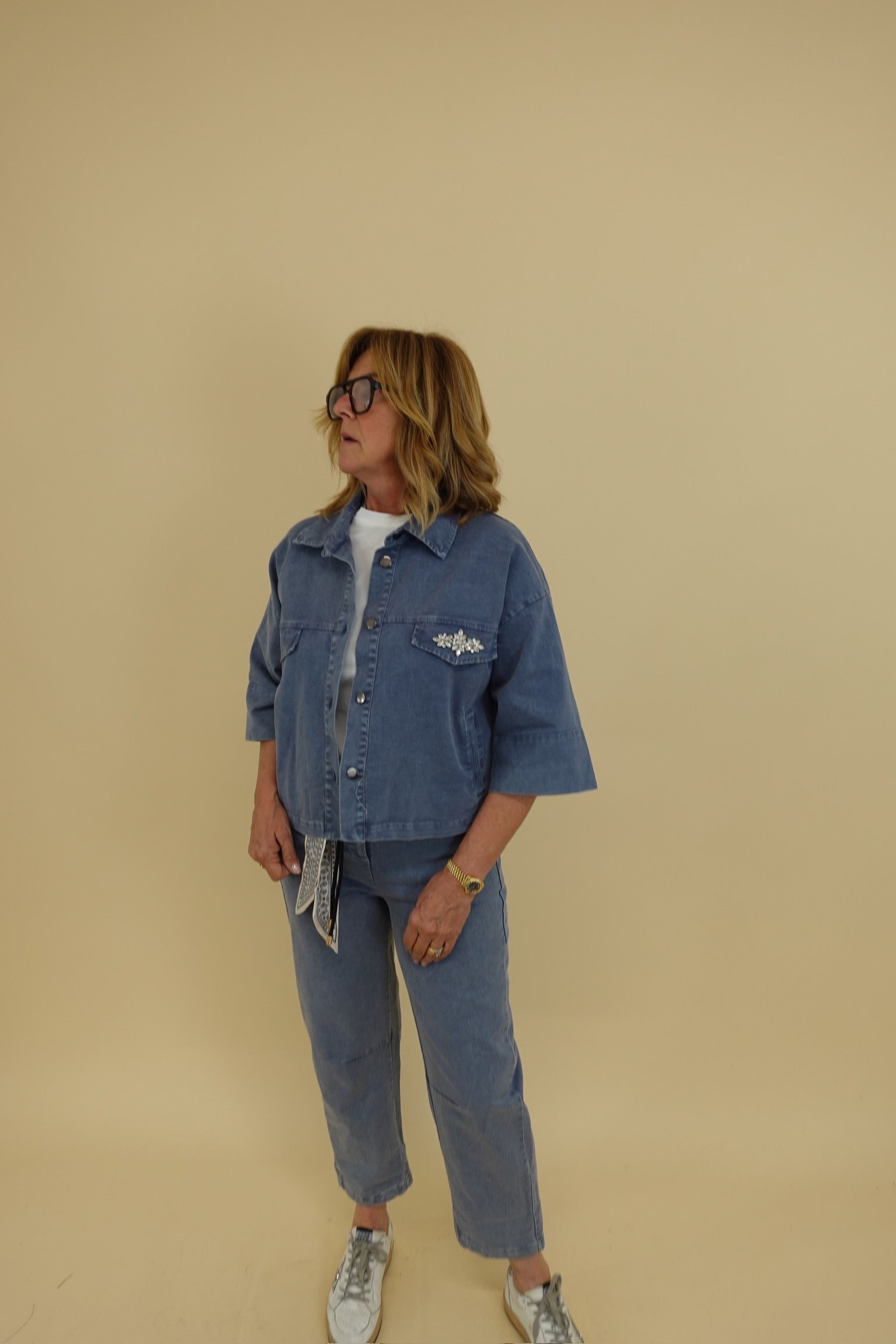 Giacca Shine Blu Jeans