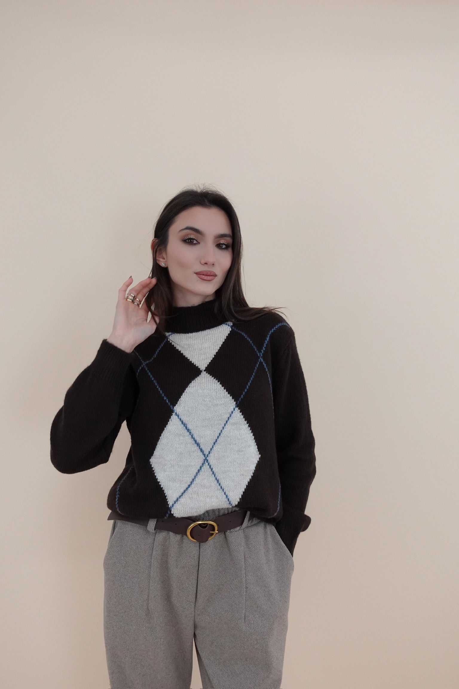 Maglione Lorena Marrone