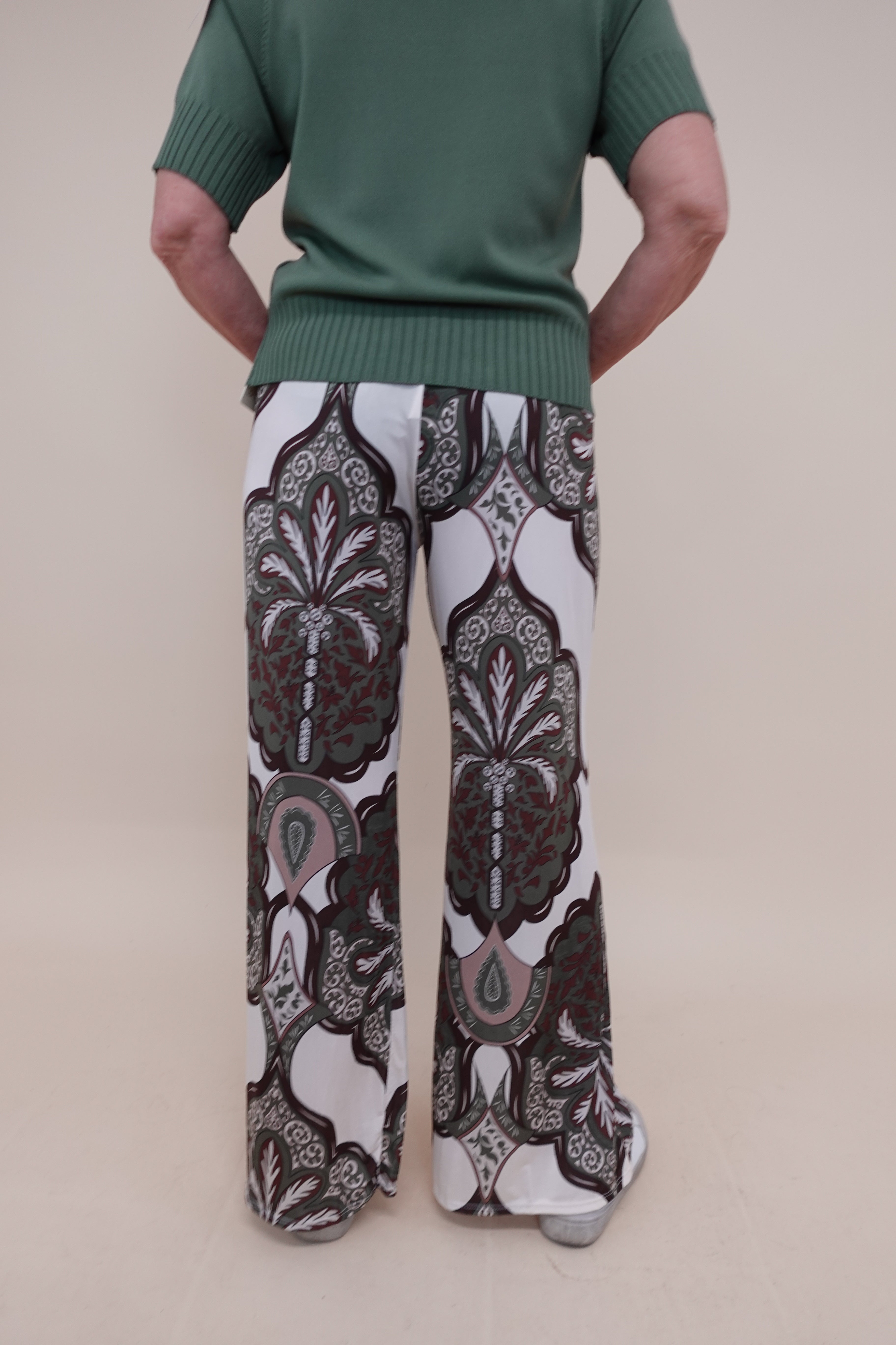 Pantalone Flowers Verde