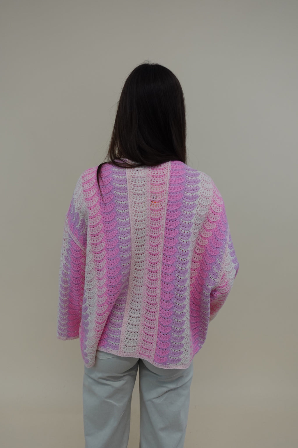 Cardigan Rainbow Rosa