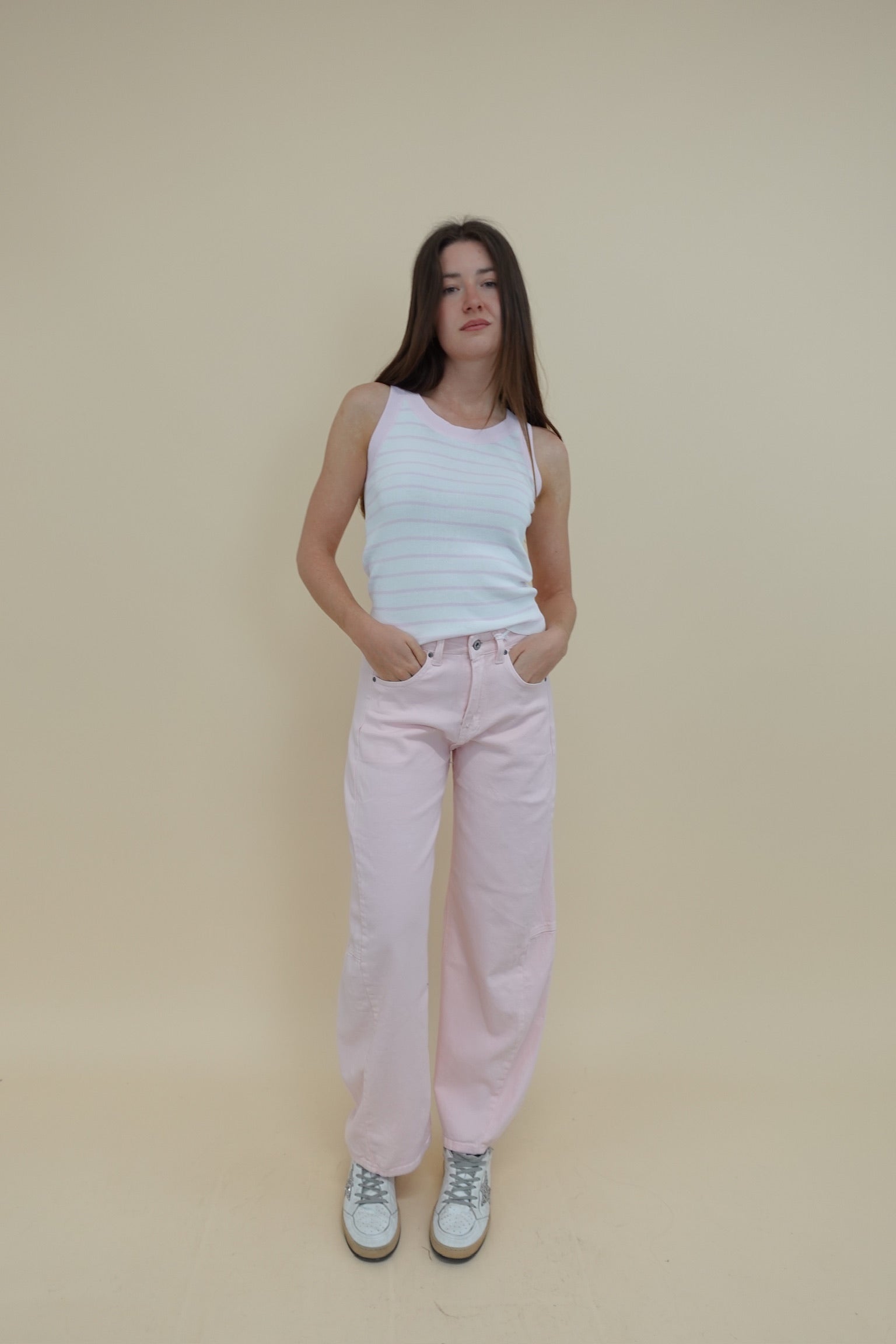 Canotta Line Rosa