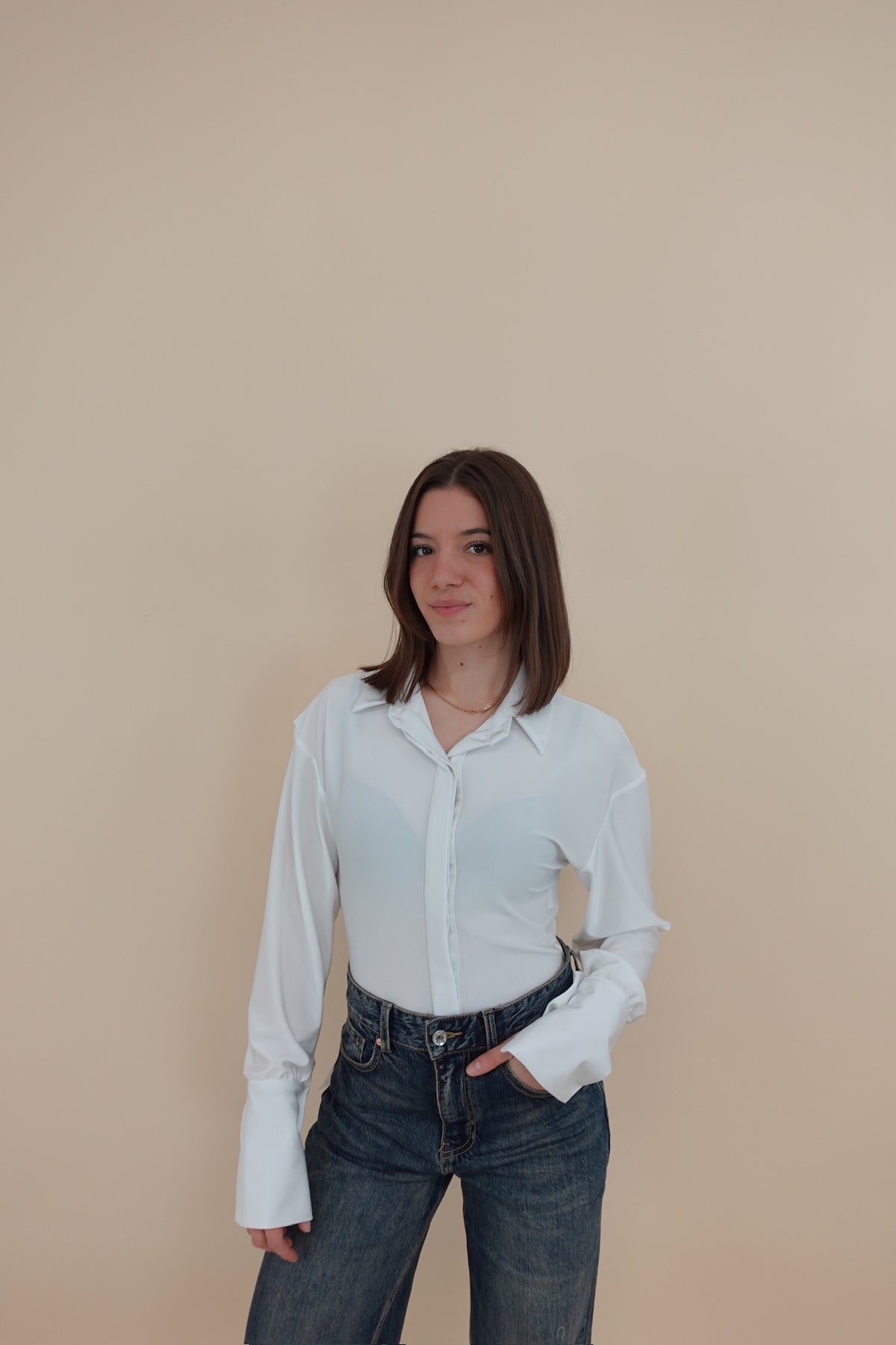 Body Licra Bianco