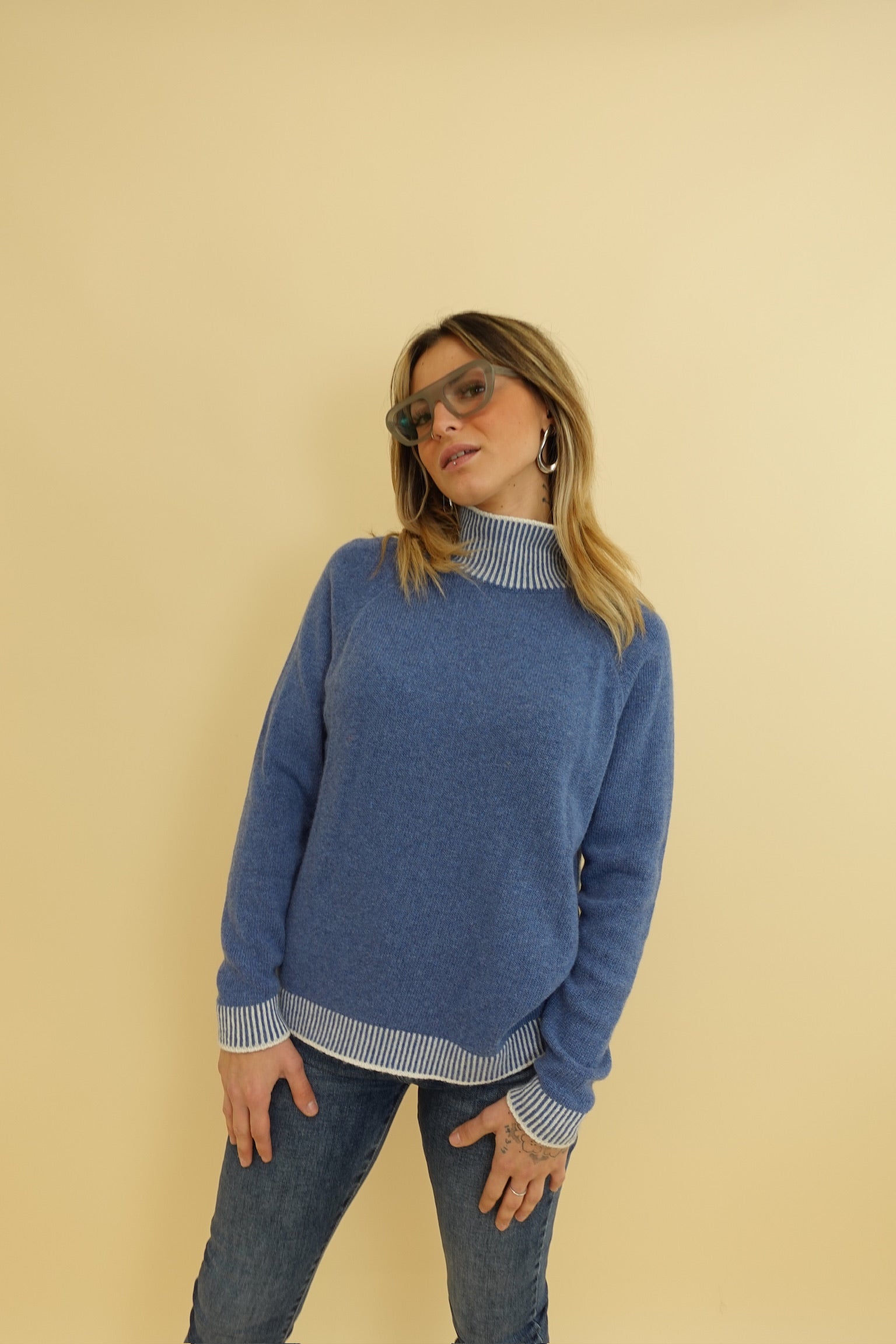 Maglione Campiglio Azzurro