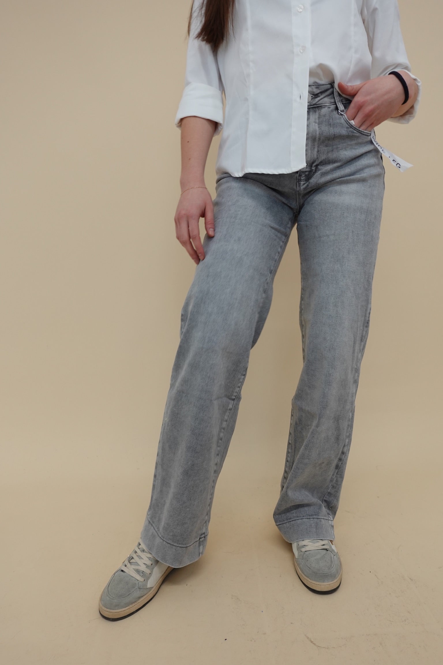 Jeans Palazzo Grigio