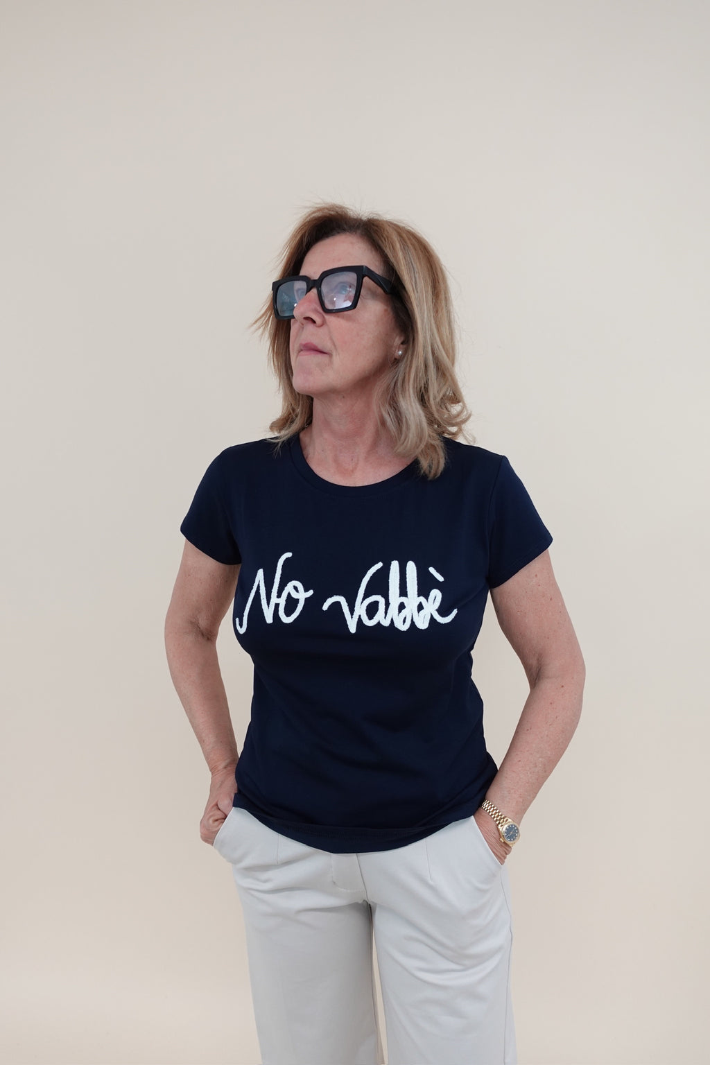 T-shirt No Vabbe Blu